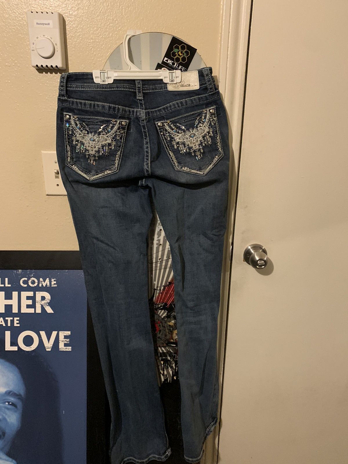 Grace in LA Grace In La Women’s Jeans with Embroidery Size 26" / US 2 / IT 38 - 5 Thumbnail
