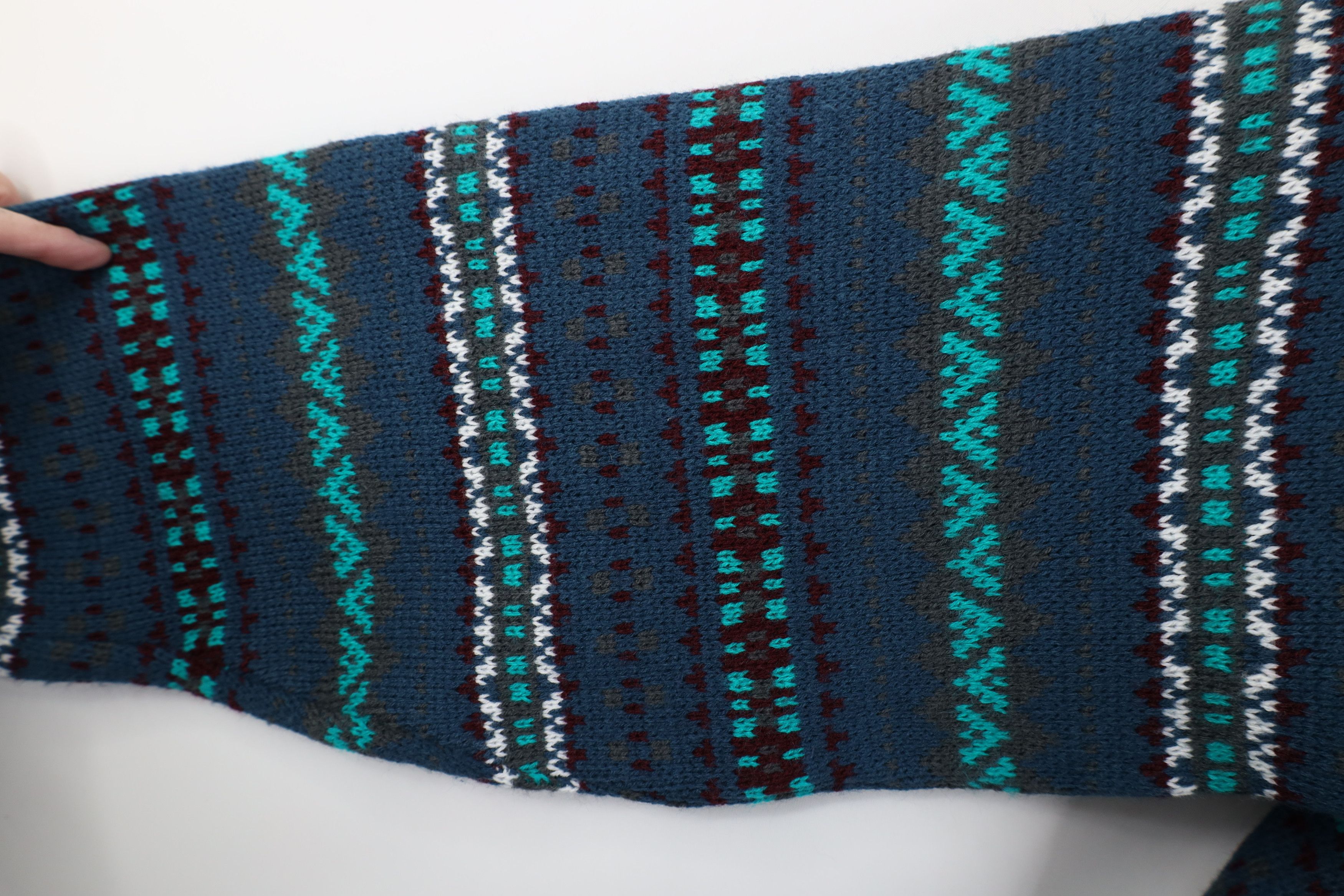 Vintage Vintage 90s Streetwear Fair Isle Crewneck Sweater Acrylic Size US L / EU 52-54 / 3 - 6 Thumbnail