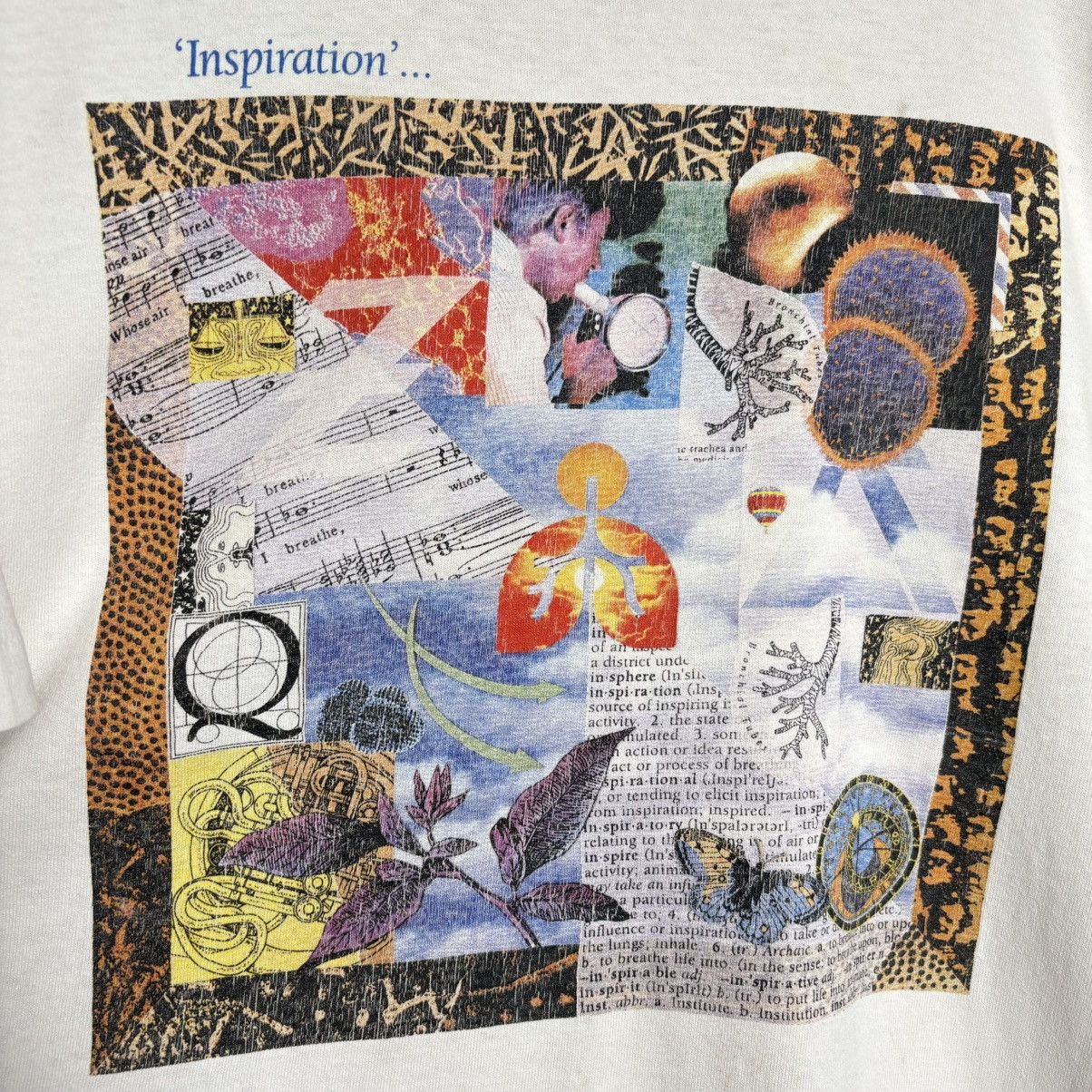 Vintage Vintage 90s Zeneca Breath Artwork Graphic Tee / COVID Size US L / EU 52-54 / 3 - 3 Thumbnail