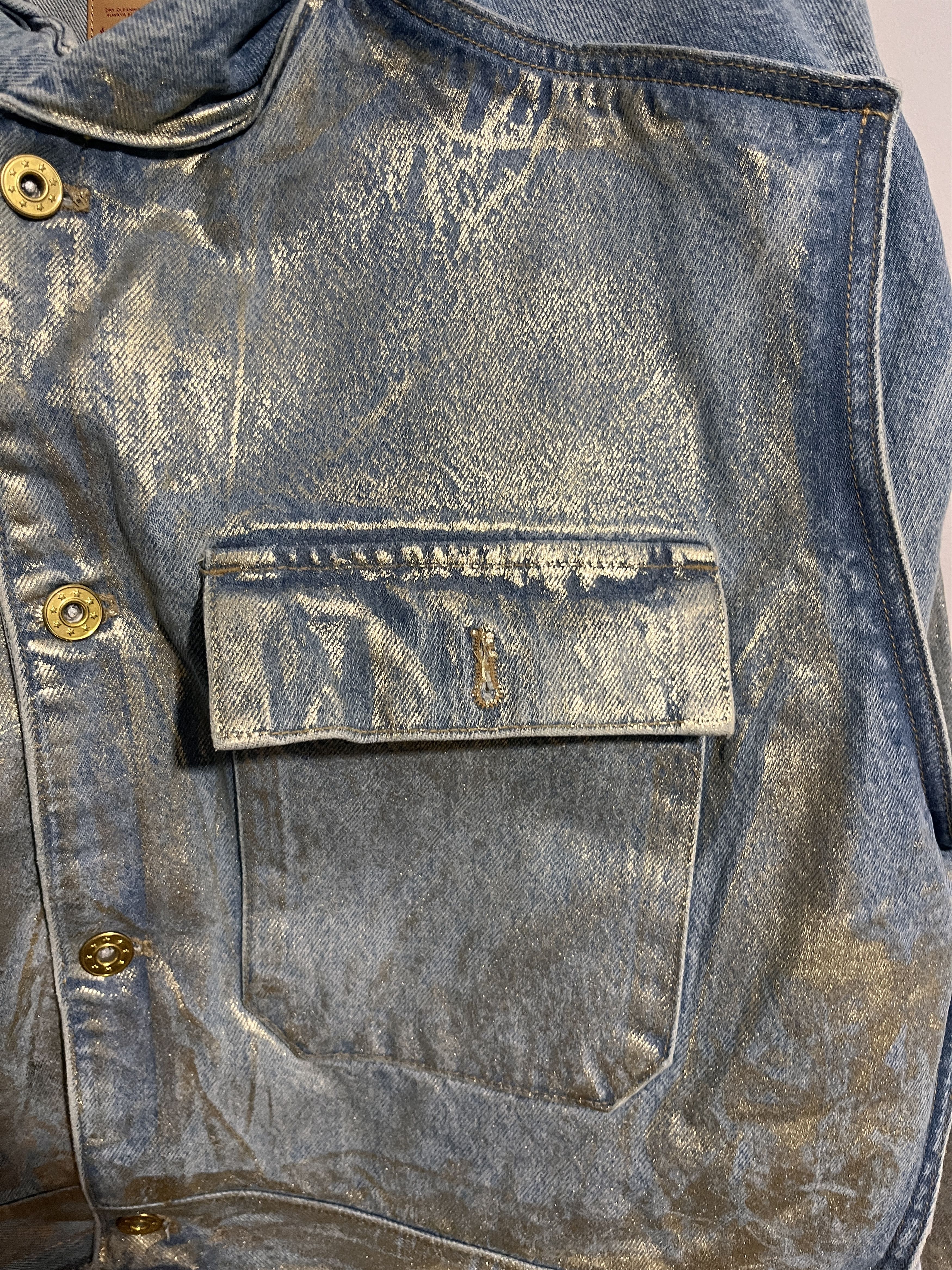 Y/Project Y/Project Metallic Foiled Denim Jacket Size M / US 6-8 / IT 42-44 - 9 Thumbnail