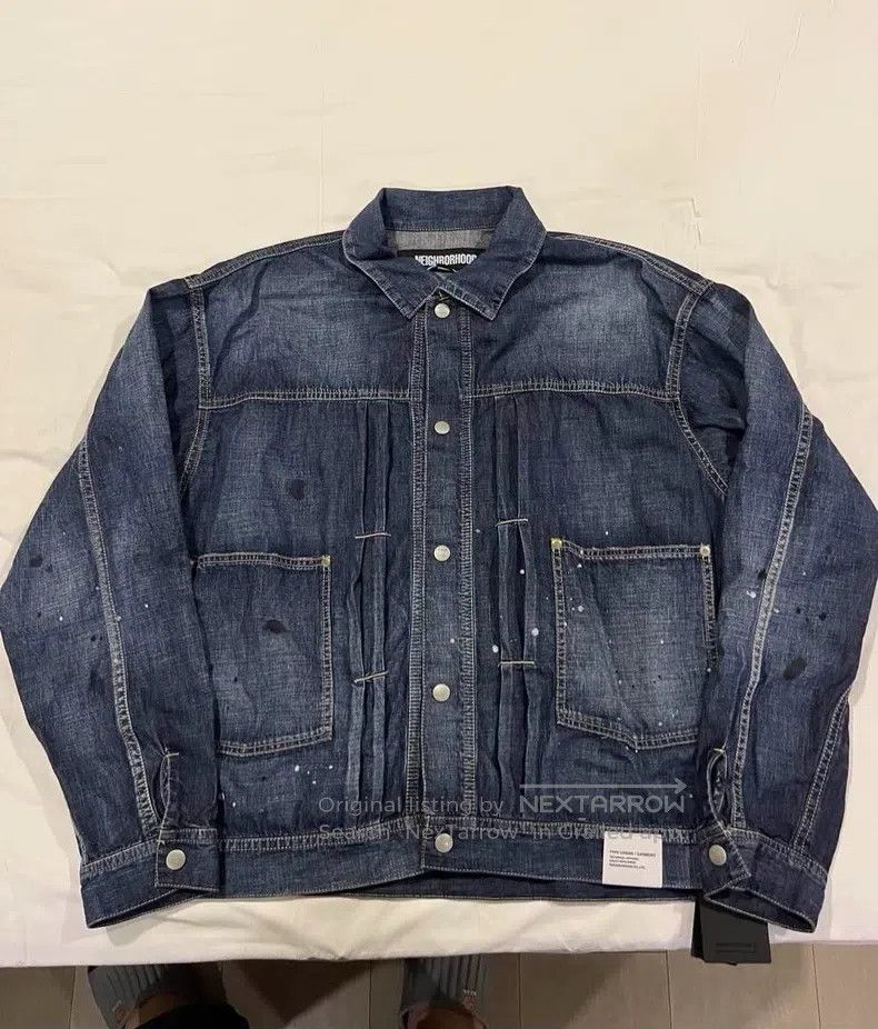Neighborhood Distressed Effect Single Breasted Long Sleeve