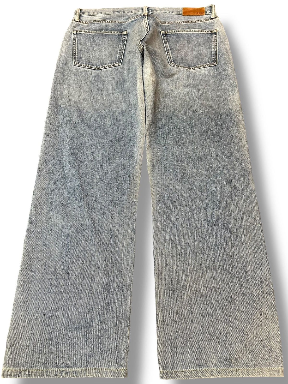 Uniqlo Vintage Uniqlo S-003 Baggy Loose Faded Denim Size US 35 - 6 Thumbnail