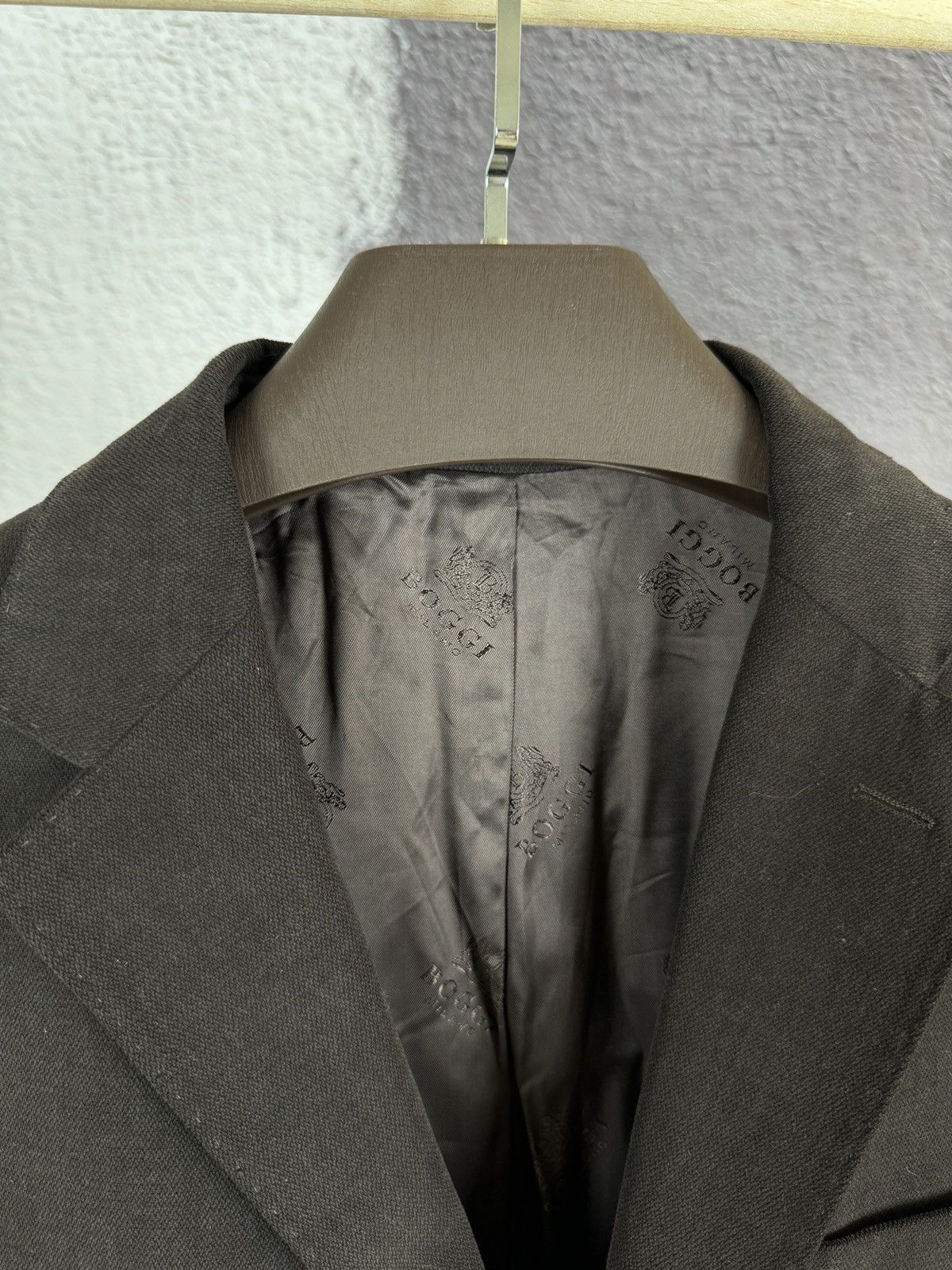 Boggi Boggi Milano vintage brown cotton 3 button blazer Size 44R - 7 Thumbnail