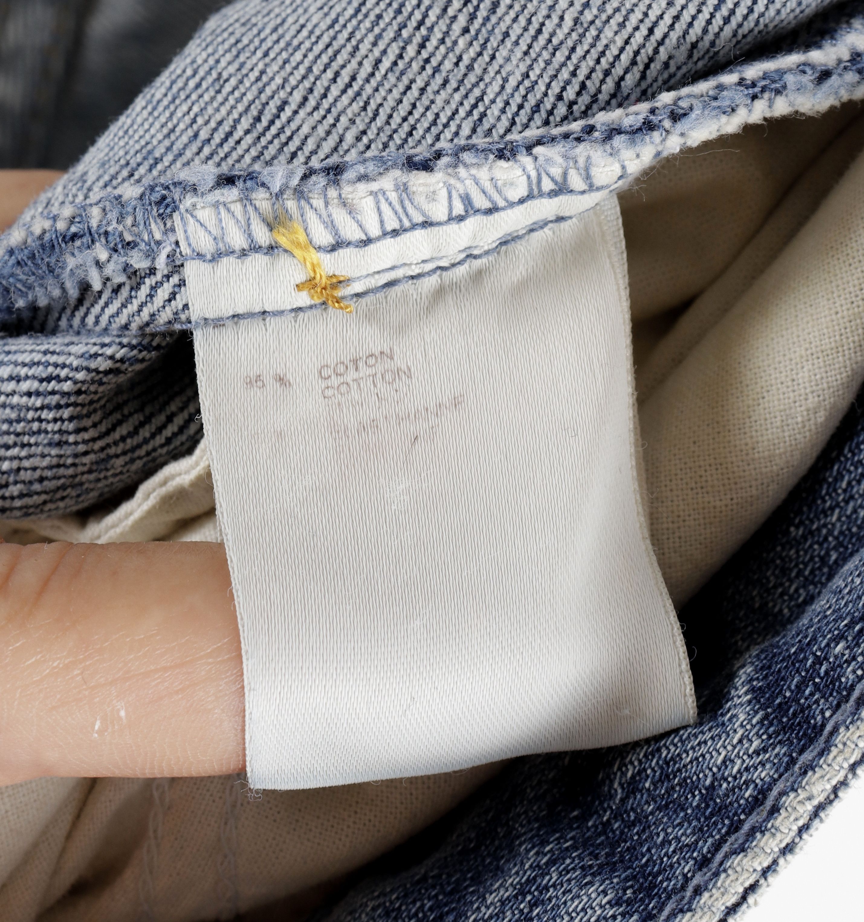 Louis Vuitton Women's Louis Vuitton Blue Cotton Jeans size IT 38 Size 26" / US 2 / IT 38 - 7 Thumbnail