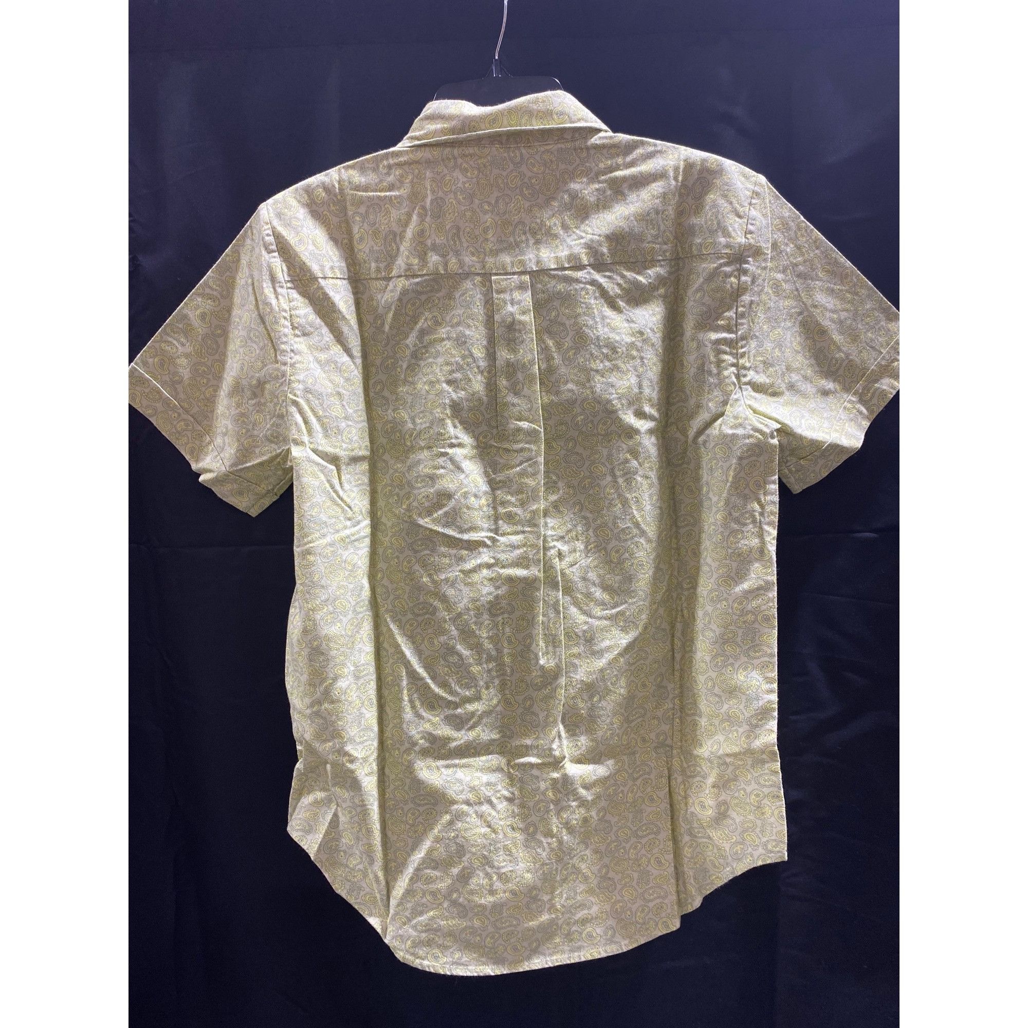 Image of Redone NWT Re/done 70's Short Sleeve Shirt Small in Yellow, Women's