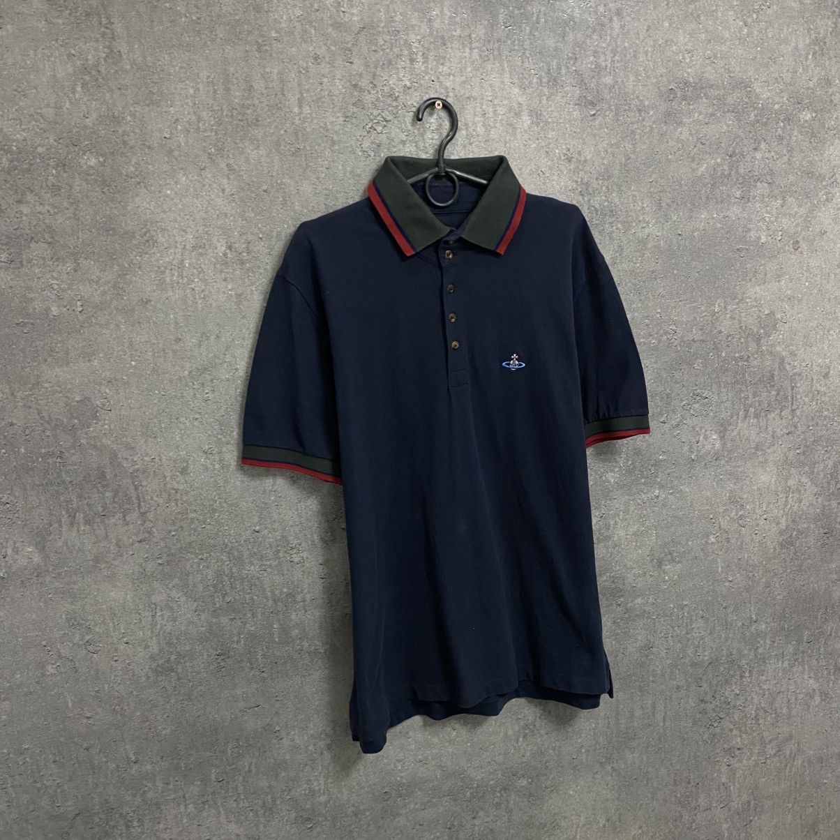 Vivienne Westwood Vivienne Westwood Polo T-Shirt Vintage Small Orb Logo Luxury Size US XL / EU 56 / 4 - 4 Thumbnail