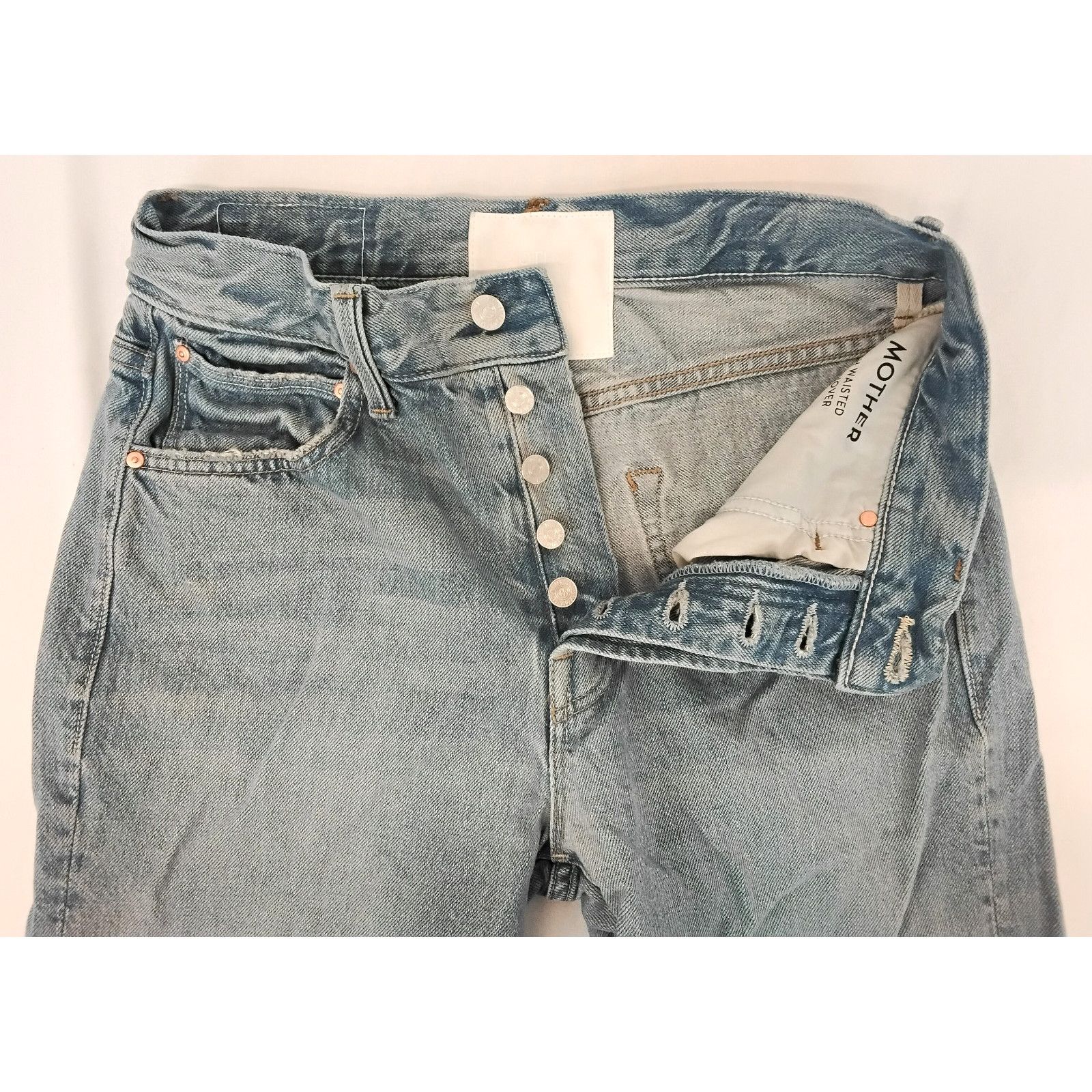 MOTHER Mother Hiker Hover Jeans Women's 26 Light Wash High Waist Size 26" / US 2 / IT 38 - 4 Thumbnail