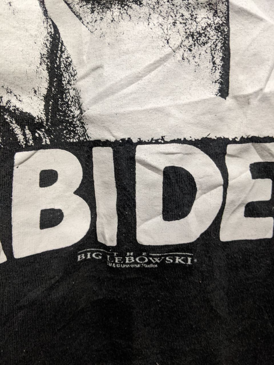 Vintage VINTAGE THE DUDE ABIDES TSHIRT BIG PRINT Size US XL / EU 56 / 4 - 4 Thumbnail