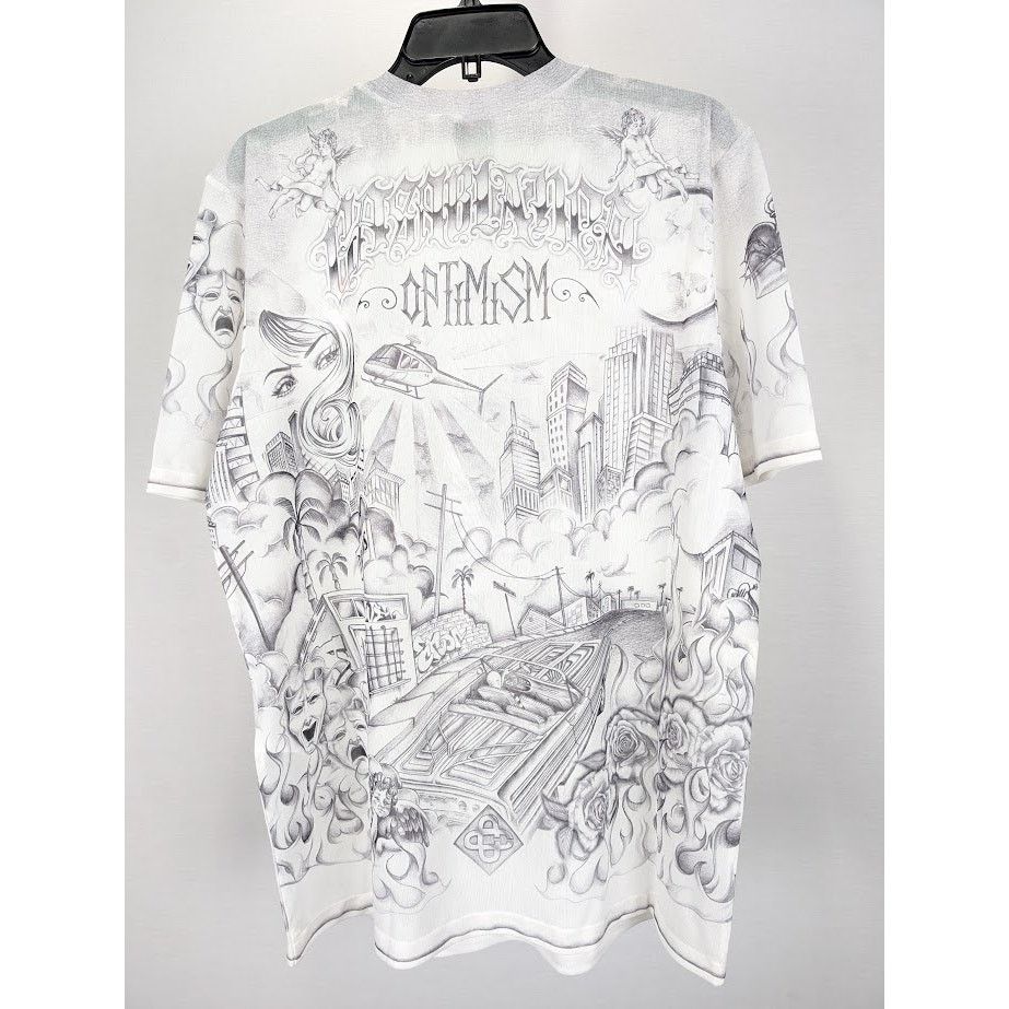 Casablanca o1rshd1 DUP / Printed Crewneck Short Sleeve Mesh Top Tattoo Size US M / EU 48-50 / 2 - 9 Thumbnail