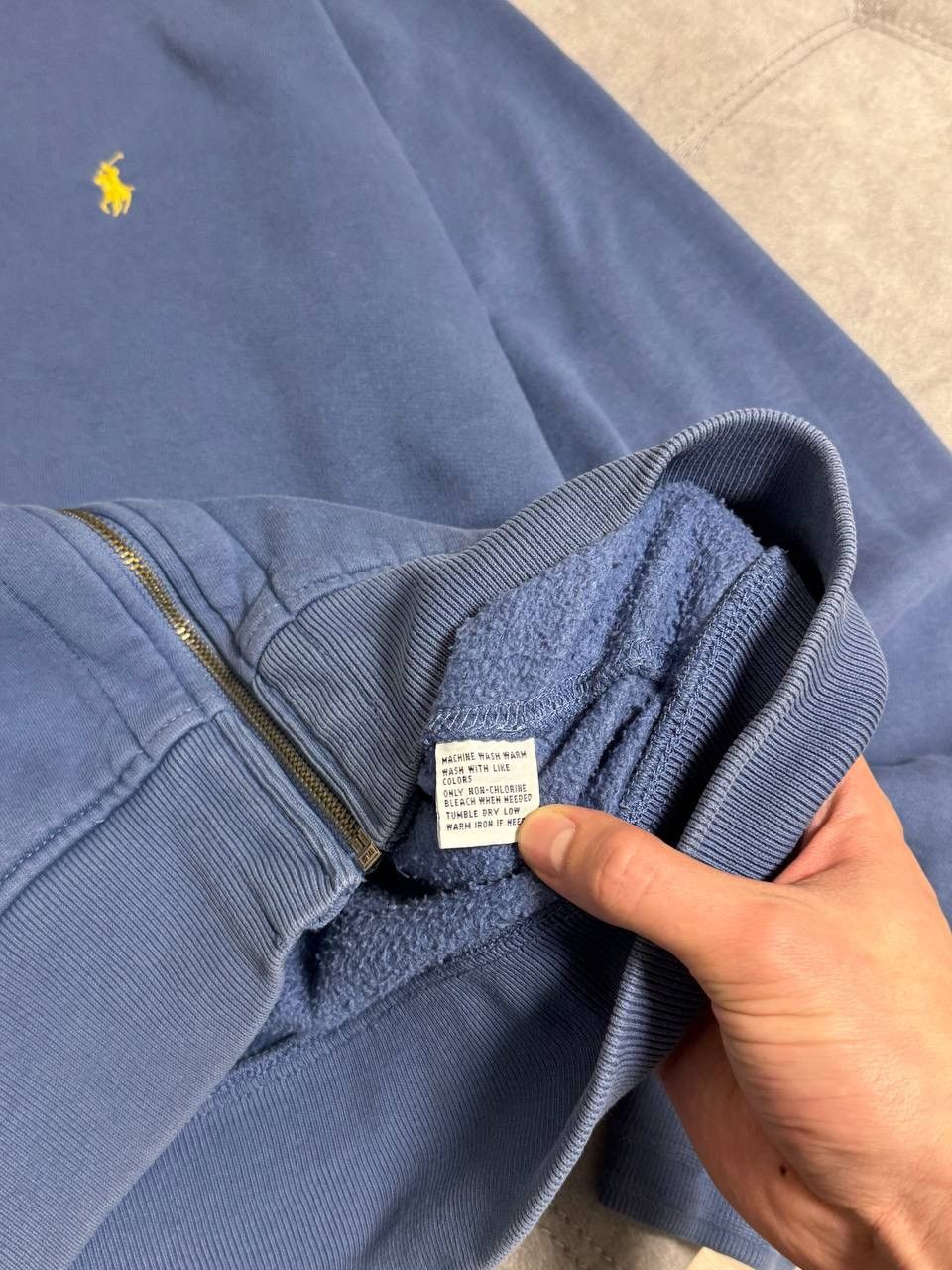 Polo Ralph Lauren Vintage Polo Ralph Lauren classic zip blue hoodie size L Size US L / EU 52-54 / 3 - 11 Thumbnail