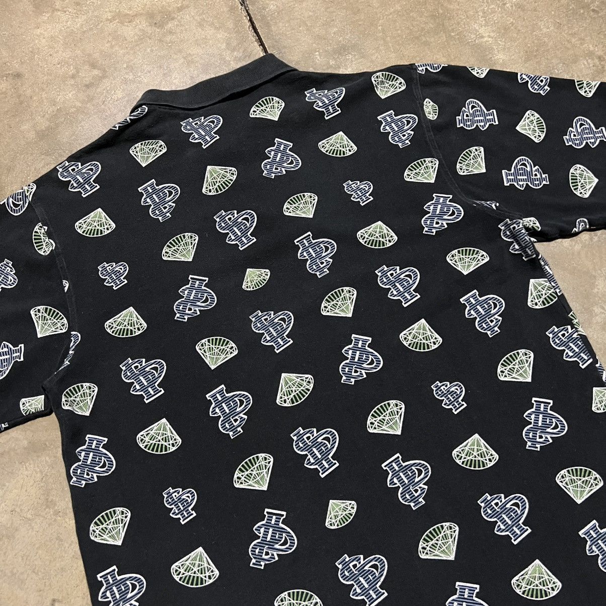 Southpole Vintage SouthPole Polo Shirt AOP Diamond Skater Mall Y2K Size US L / EU 52-54 / 3 - 6 Thumbnail