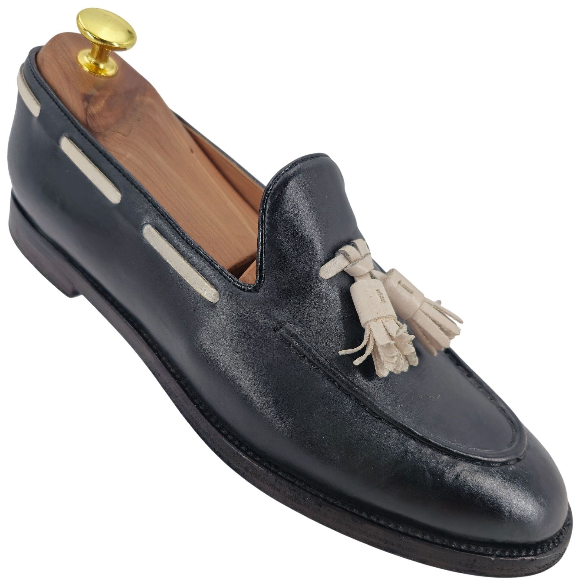 Fratelli Rossetti Fratelli Rossetti Italy Mens 6.5US 39.5EU Black White Brera Size US 6.5 / IT 36.5 - 1 Thumbnail