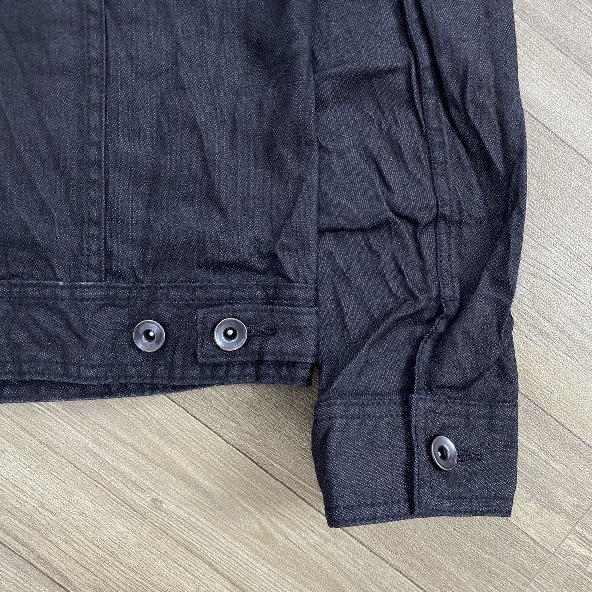 Issey Miyake Vintage Issey Miyake Tete Homme Black Denim Jacket Designer Size US M / EU 48-50 / 2 - 14 Thumbnail