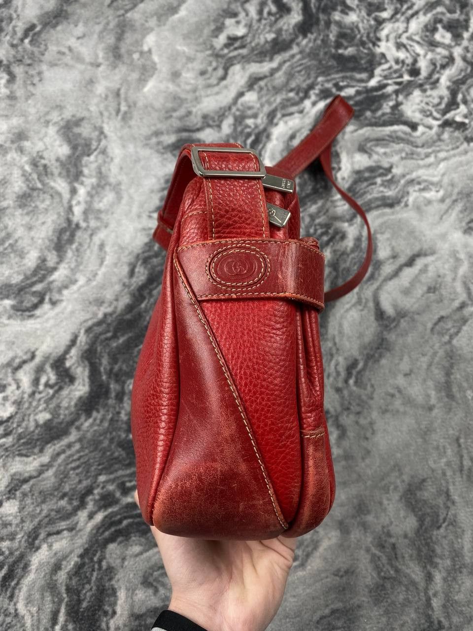 Gucci Vintage Gucci 80s-90s Leather Crossbody Shoulders Size ONE SIZE - 4 Thumbnail