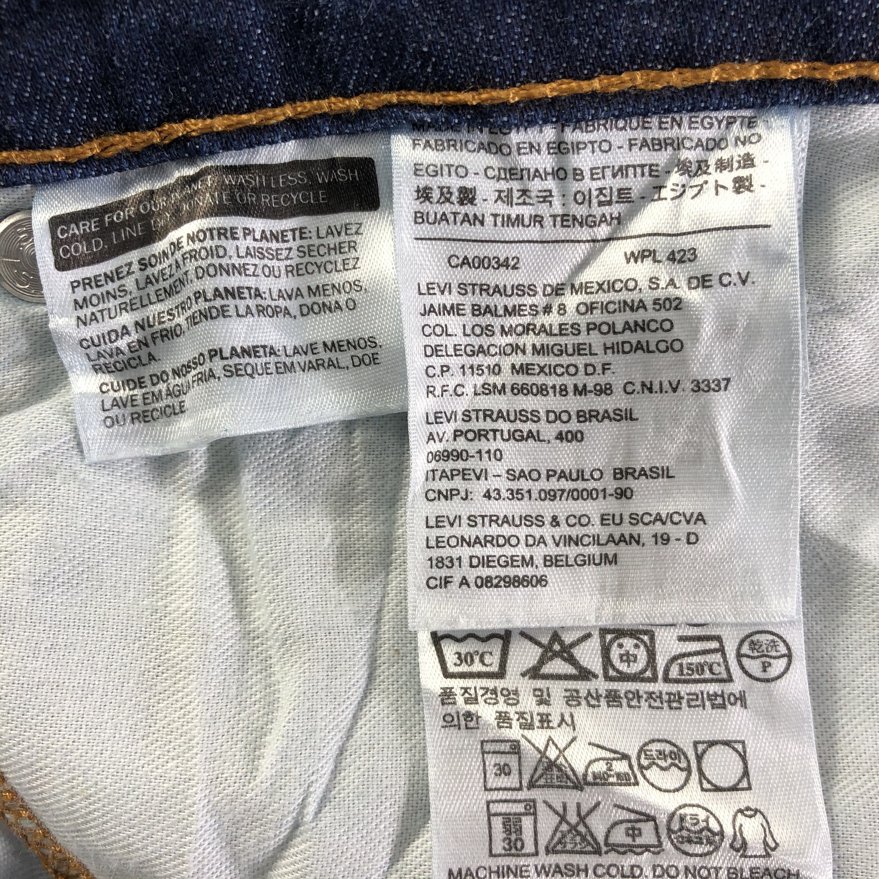 Levi's × Vintage Vintage Blue Wash Levis 569 Jeans-J4435 Size 35" - 9 Thumbnail