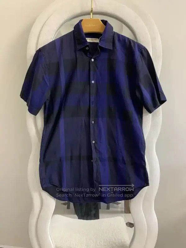 Burberry Burberry Short Sleeve Cotton Shirt for Men. Size US S / EU 44-46 / 1 - 3 Thumbnail