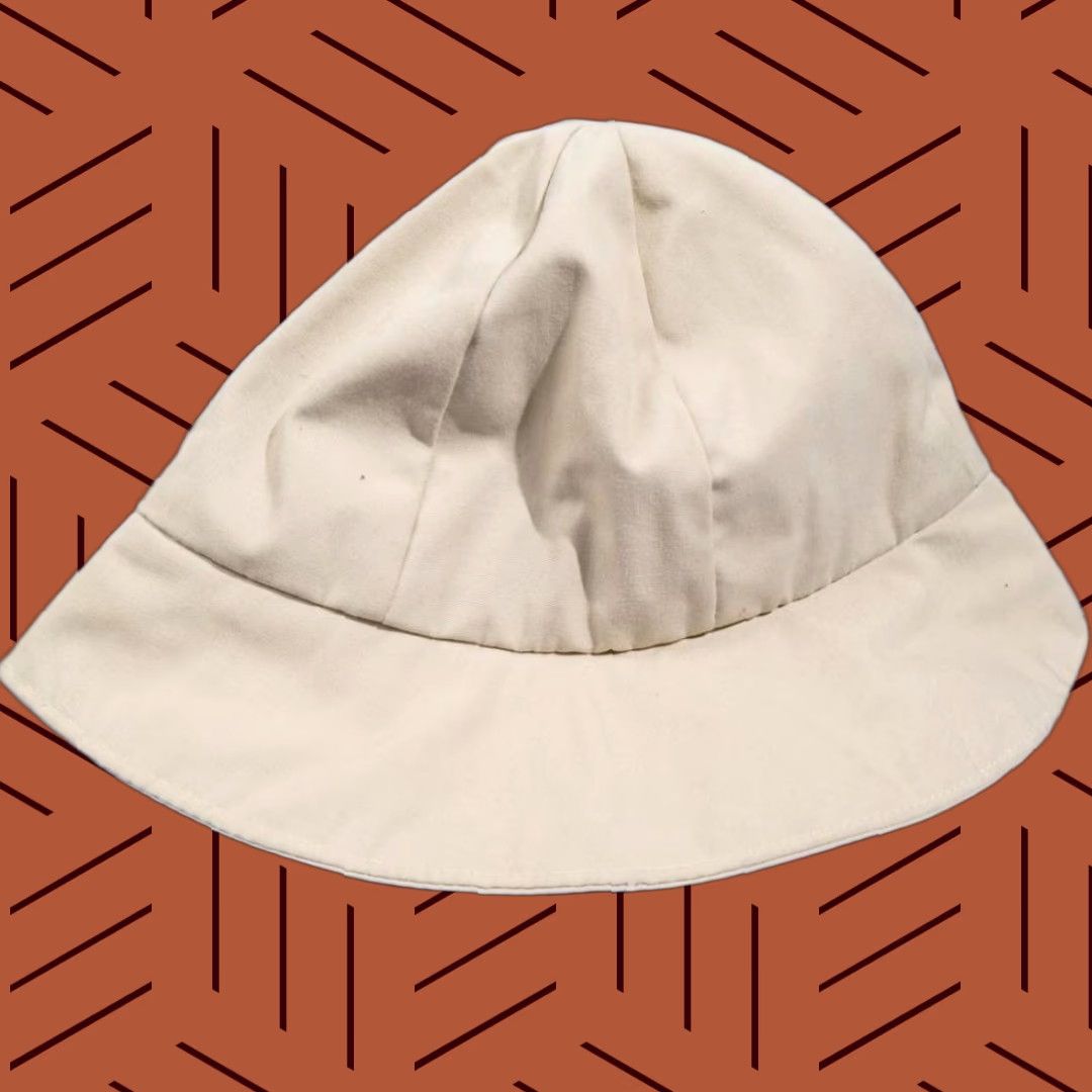 MadeMe VINTAGE Homemade Womens Rain Hat L Beige Rain Hat Womens L Beige Hat Size ONE SIZE - 1 Thumbnail