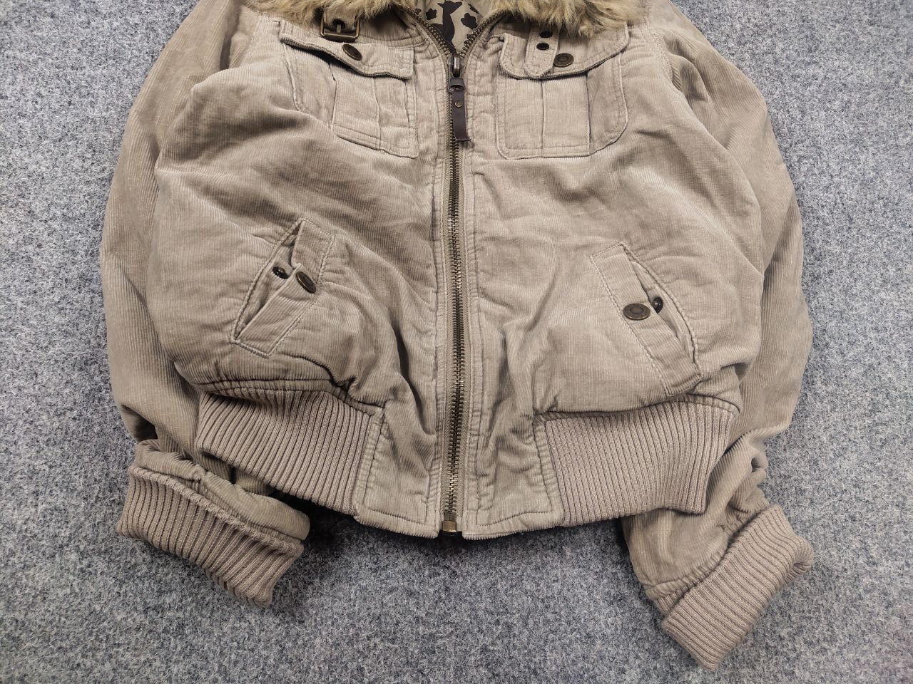 If Six Was Nine Vintage Y2K LGB if six was nine style Cargo pocke Fur Jacket Size M / US 6-8 / IT 42-44 - 7 Thumbnail
