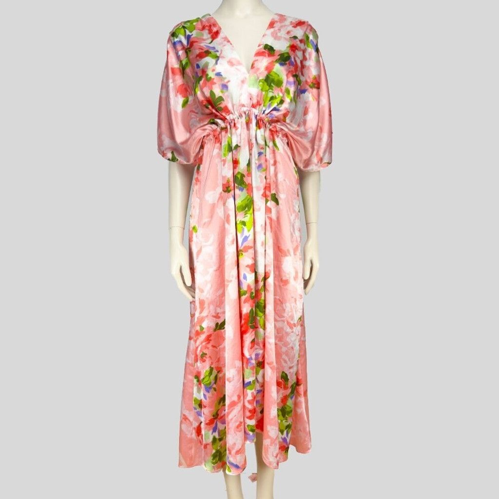 Other OSCAR DE LA RENTA Vtg Luxury Maxi Haute Couture Dress S/M Size S / US 4 / IT 40 - 2 Thumbnail