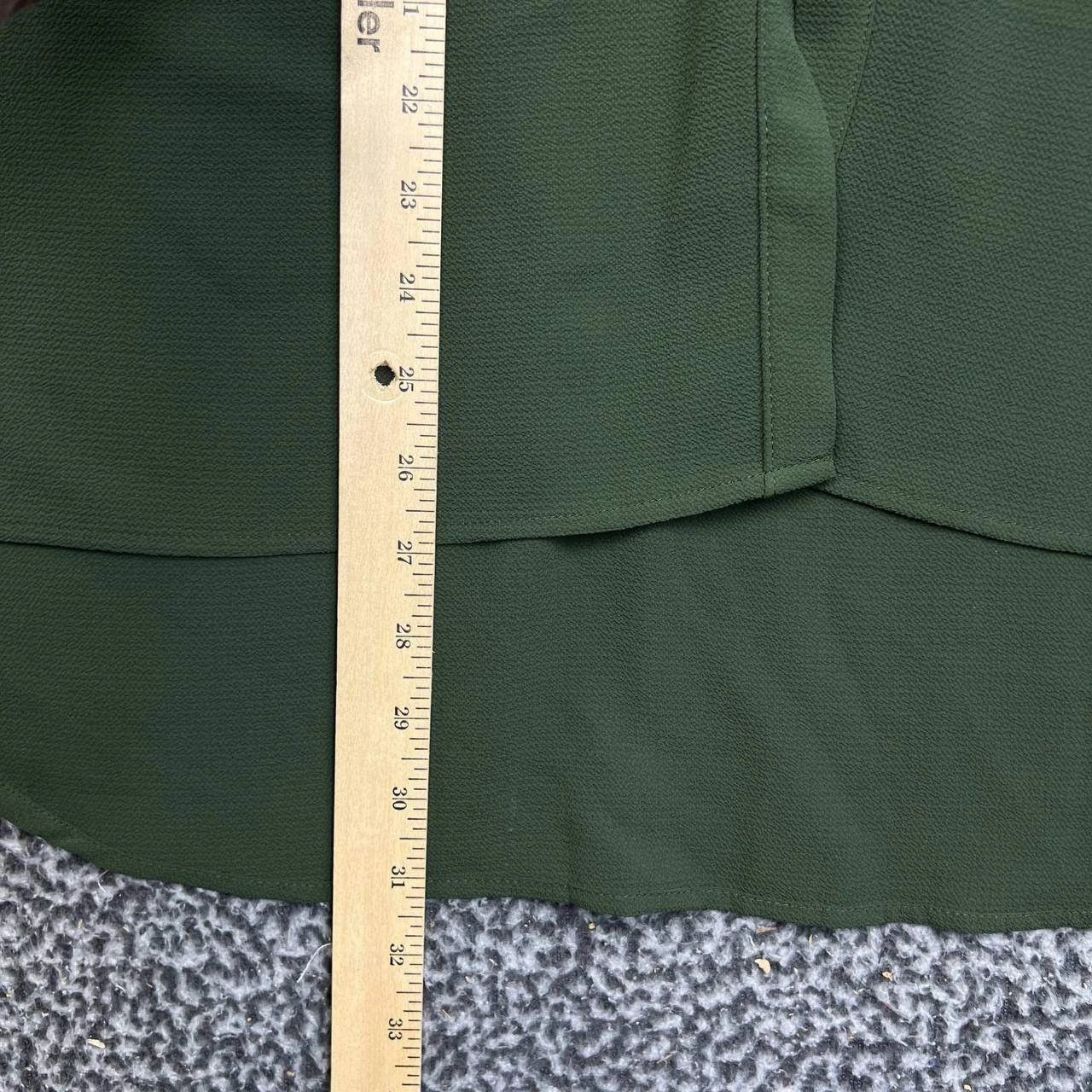 Other Ro & De Button Up Shirt Women Green Long Back Collared S Size S / US 4 / IT 40 - 4 Thumbnail