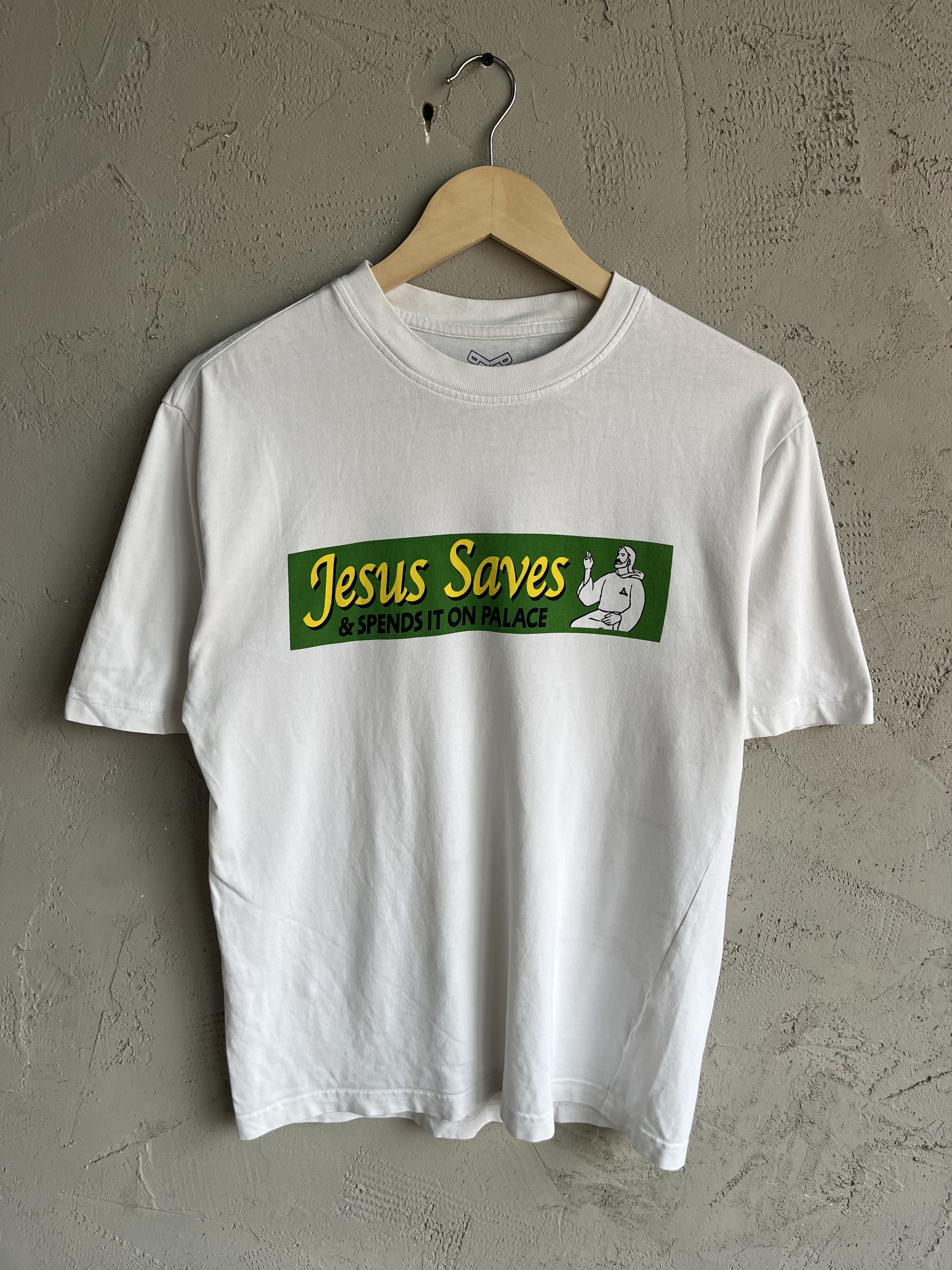 Palace Palace Skateboarding Jesus Saves Y2K Rare Japanese T Shirt Size US S / EU 44-46 / 1 - 1 Thumbnail