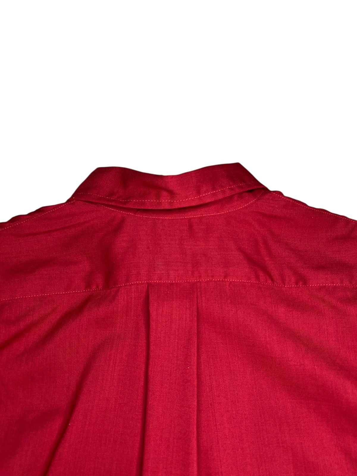 Paul Harnden Shoemakers Red Wool Button Up Shirt Size S / US 4 / IT 40 - 4 Thumbnail