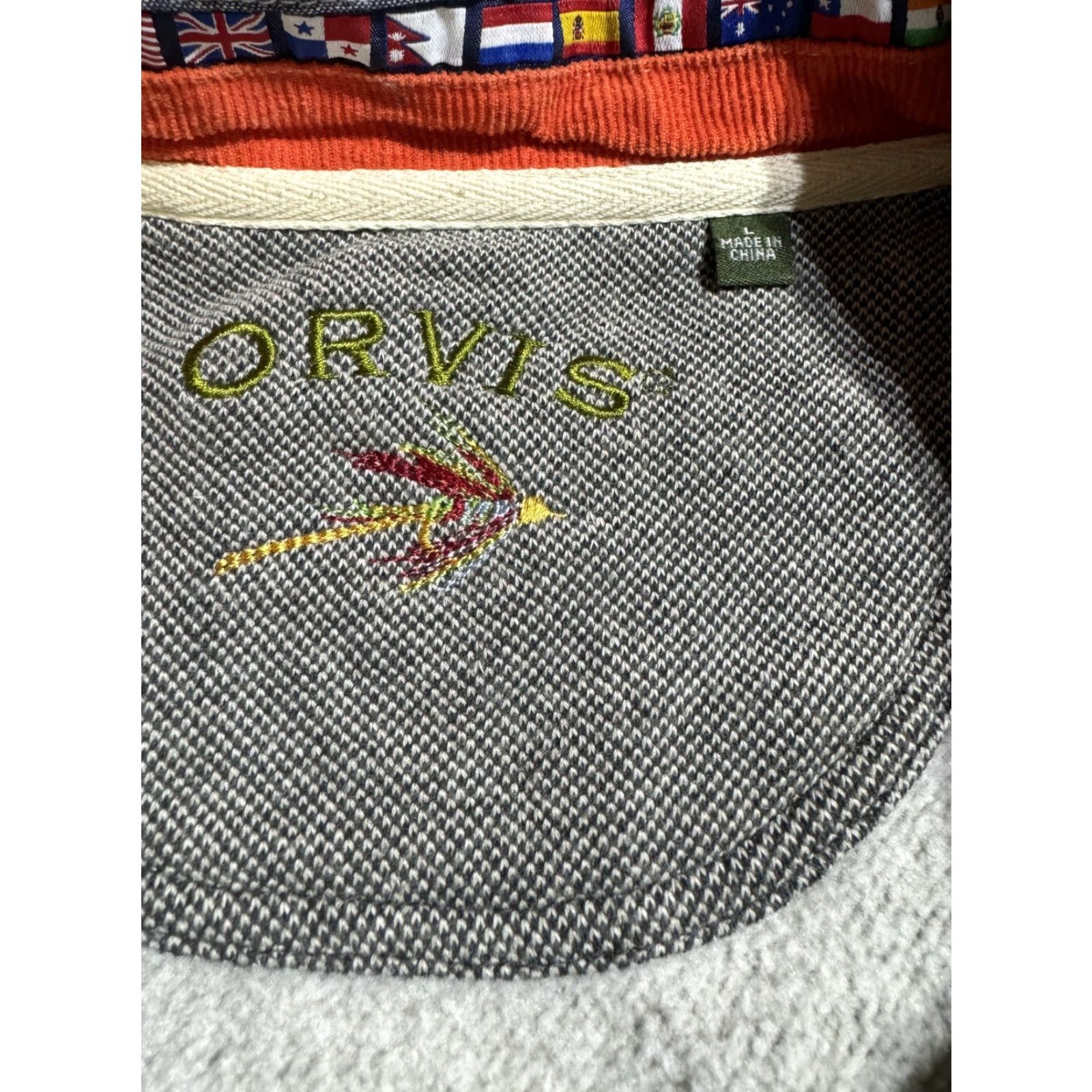 Orvis Orvis Mens Pullover Sweater L Brown Half Snap Jacket Sweater? Size US L / EU 52-54 / 3 - 6 Thumbnail