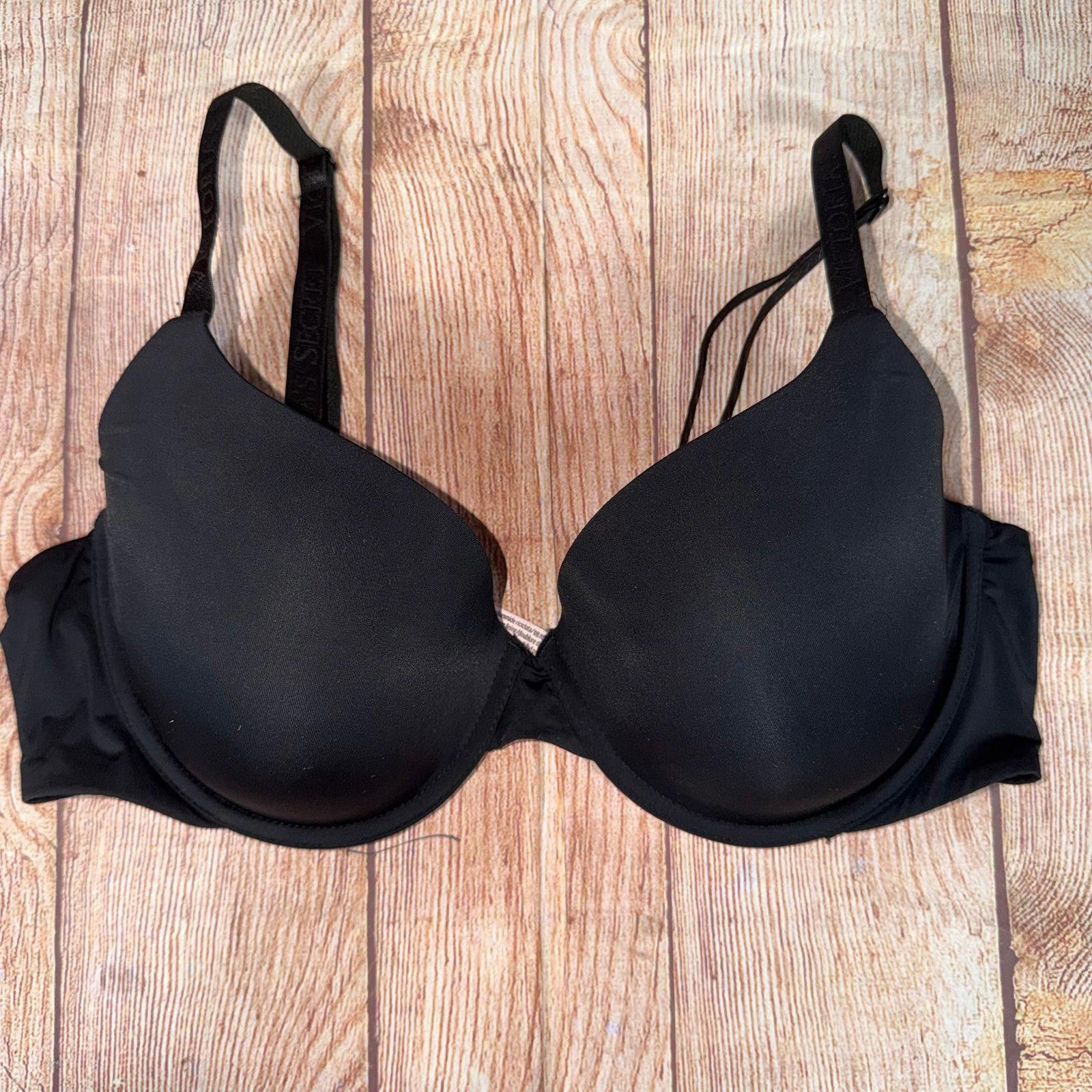 Other Victoria's Secret 38C Black T-Shirt Lightly Lined Bra Size ONE SIZE - 1 Thumbnail