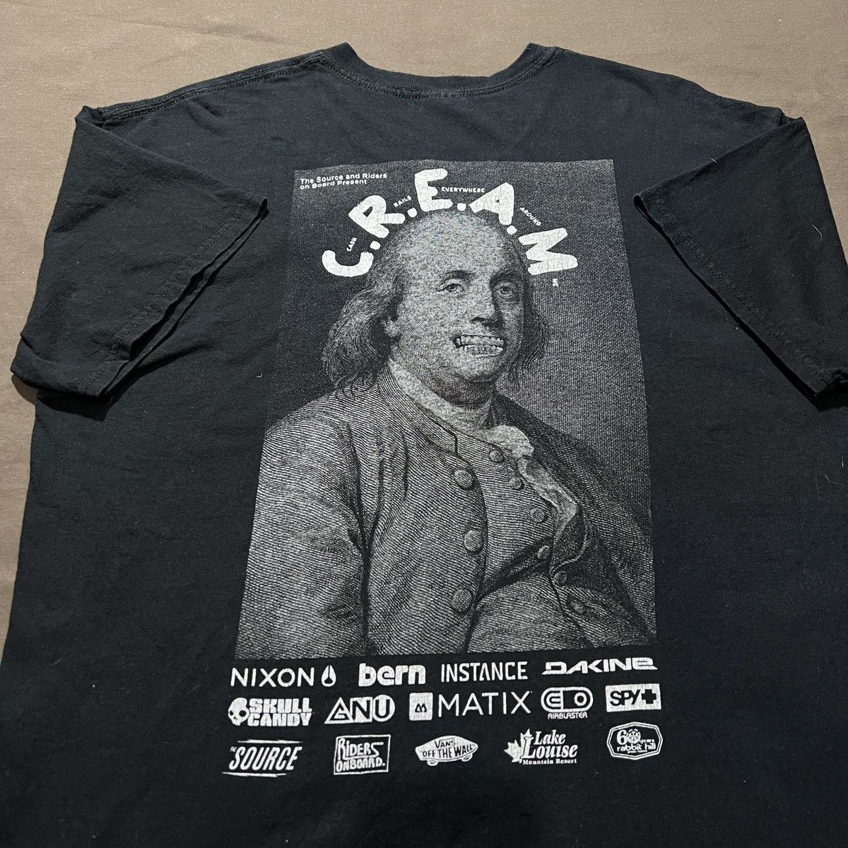 Vintage Y2K CREAM Snowboards Skate Graphic Streetwear Tee Size US L / EU 52-54 / 3 - 1 Thumbnail