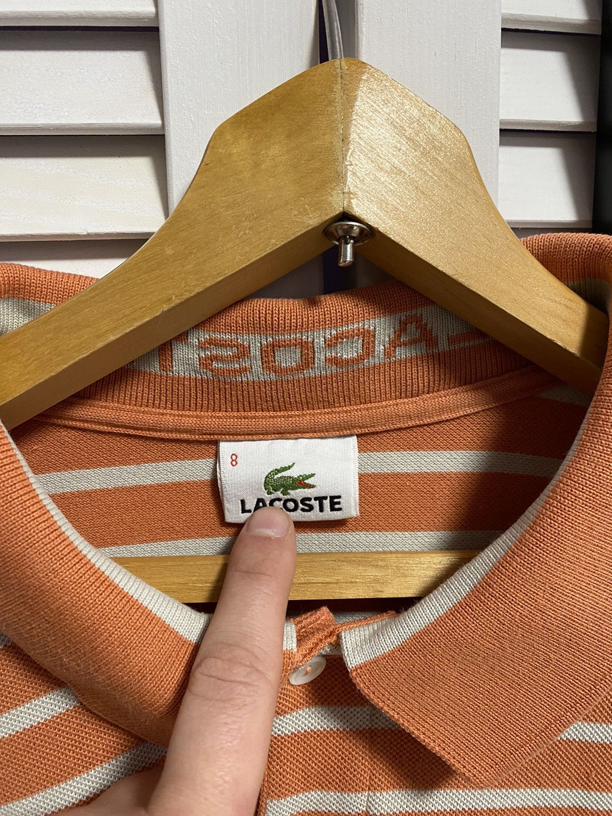 Lacoste Striped Polo Rugby Preppy Shirt Lacoste Logo Size US XL / EU 56 / 4 - 6 Thumbnail