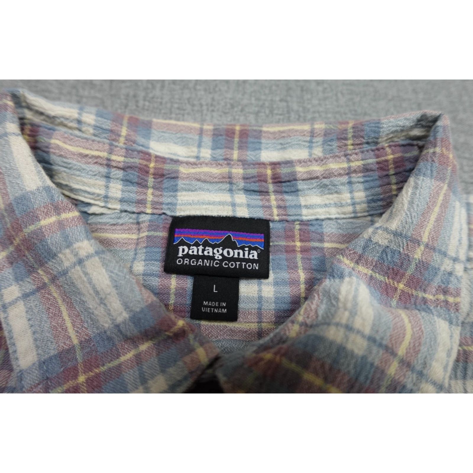 Patagonia Patagonia Shirt Mens Large Blue Check Organic Cotton Camp Hiking Fishing Light Shirt Size US L / EU 52-54 / 3 - 2 Thumbnail