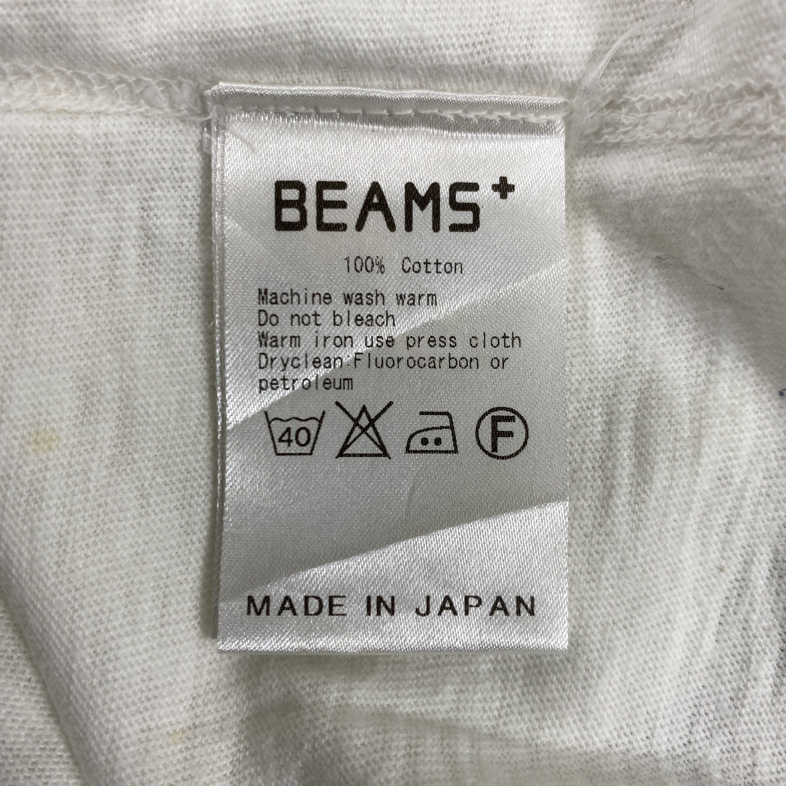 Beams Plus Vintage Beams Plain V Neck Medium TShirt -D047 Size US M / EU 48-50 / 2 - 5 Thumbnail