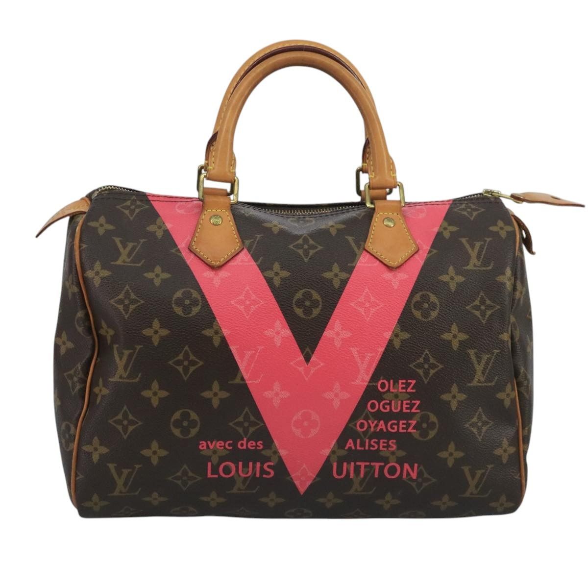 Louis Vuitton Louis Vuitton Speedy Handbag Limited Edition V Monogram Canvas Size ONE SIZE - 1 Thumbnail
