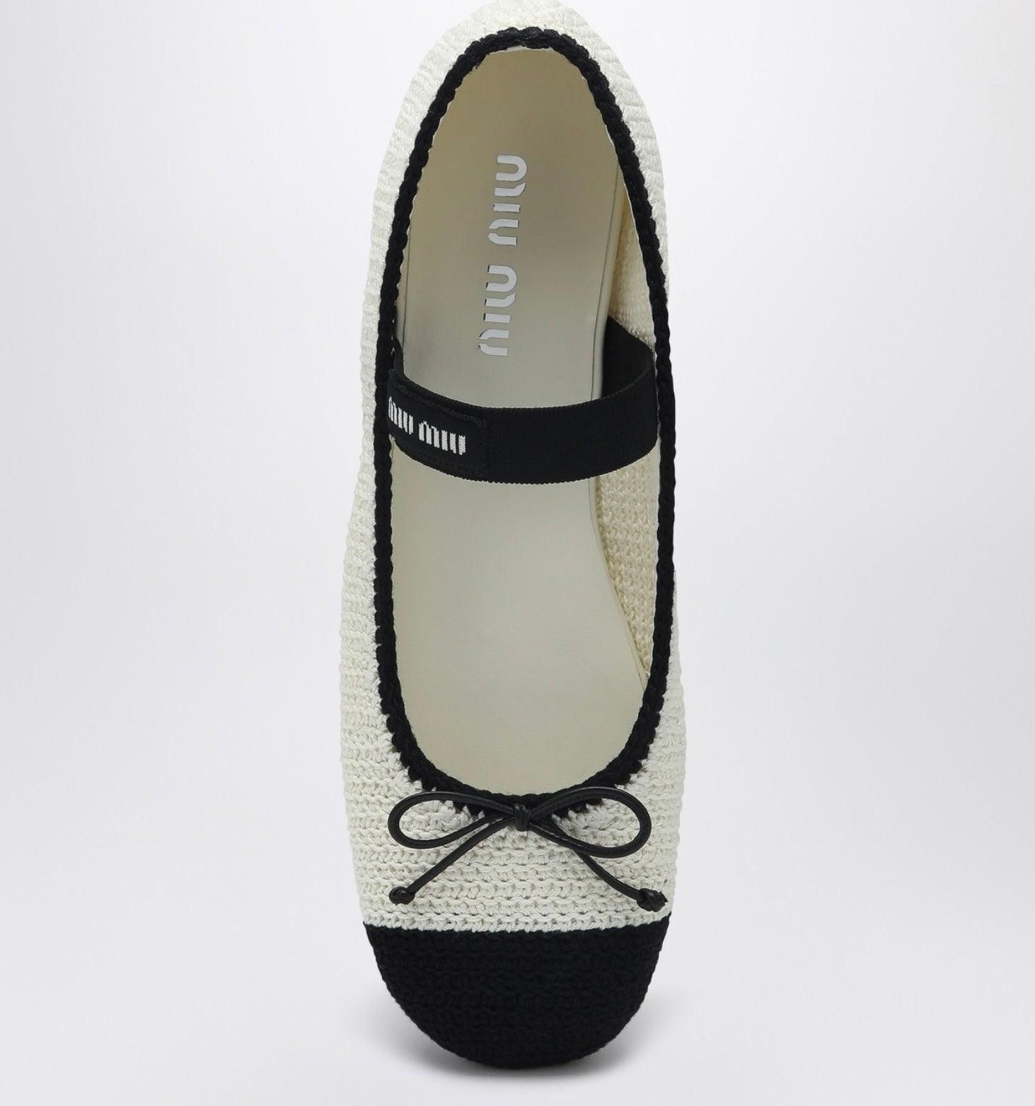 Miu Miu Miu Miu Crochet knit ballerinas size 38 Size ONE SIZE - 3 Thumbnail