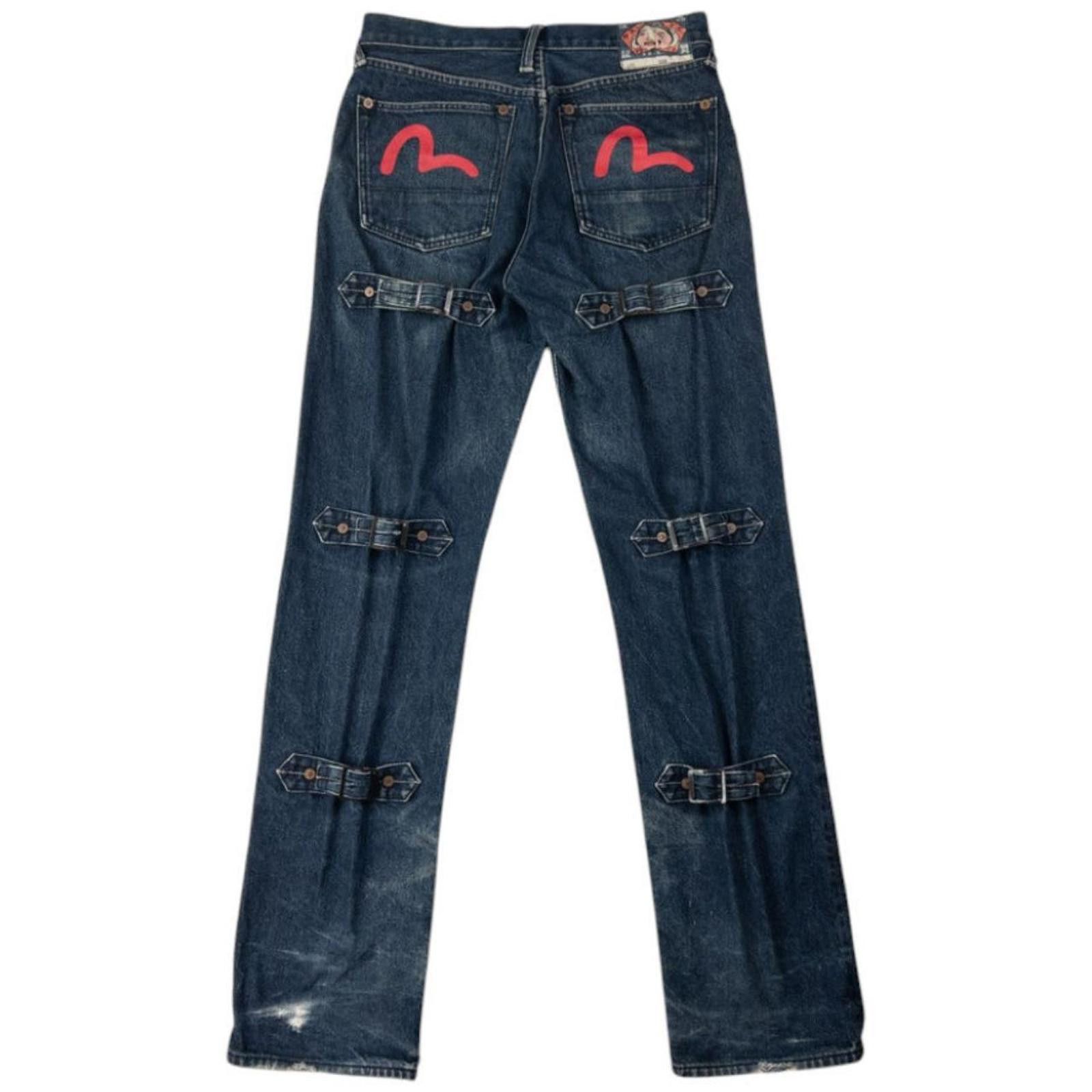 Evisu Vintage Evisu Double Gull Bondage Buckle Back Jeans Size W30 Size US 30 / EU 46 - 2 Thumbnail