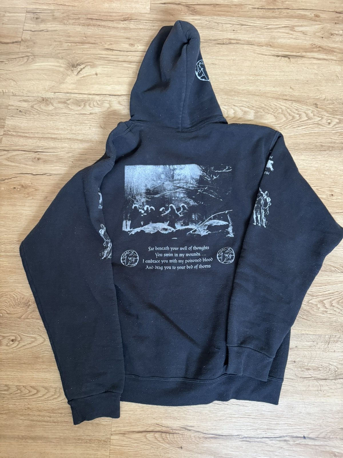 Vintage Rare Forgotten Woods Pullover Hoodie Size US L / EU 52-54 / 3 - 2 Thumbnail