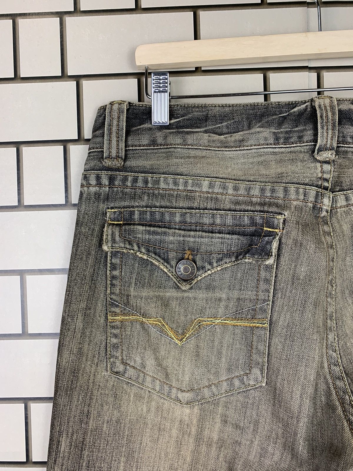 Guess Vintage Guess Custom Patchwork Distressed Denim Pants Size US 35 - 15 Thumbnail