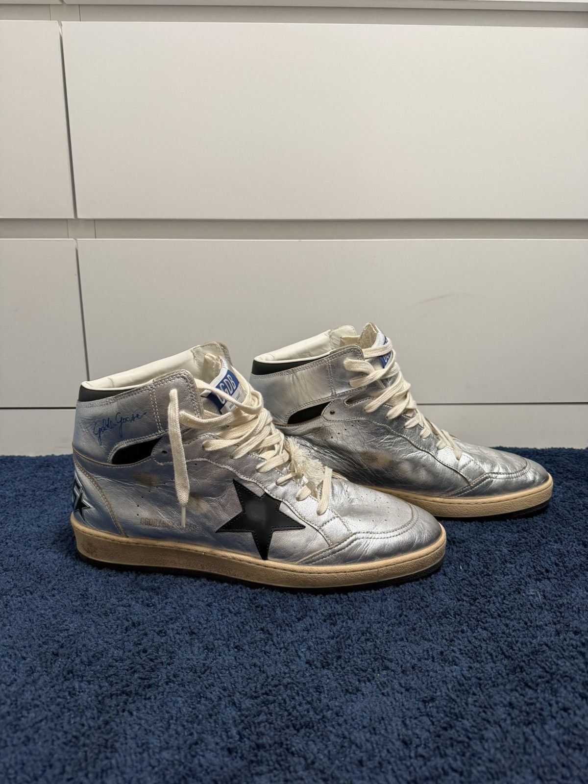Golden Goose Golden goose sky star high ‘silver’ Size US 13 / EU 46 - 2 Thumbnail