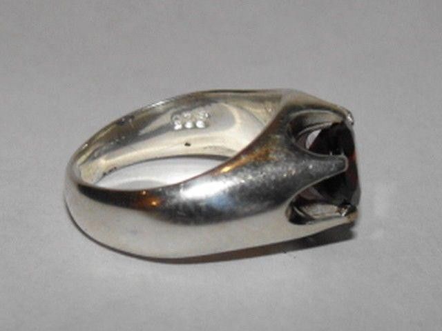 Designer Men's Sterling Silver Black Onyx Pinky Ring Alberto Juan Size ONE SIZE - 3 Thumbnail