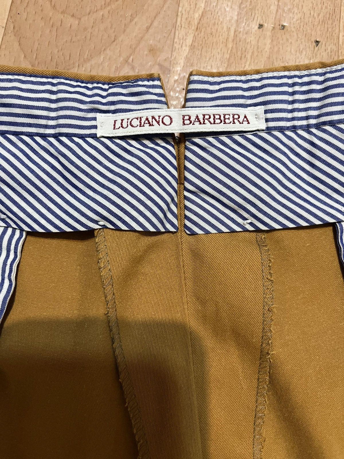 Luciano Barbera Luciano Barbera Cashmere Cotton Loose Fit Chino Pants Size US 36 / EU 52 - 9 Thumbnail