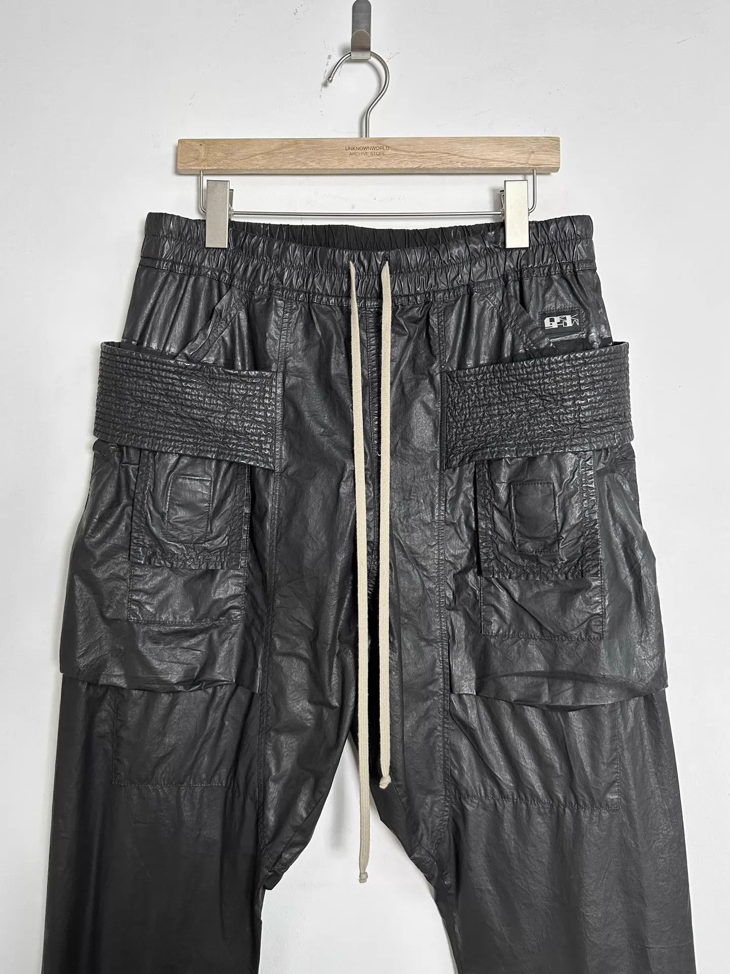 Rick Owens Rick Owens SBW Wax Double Ring Drawstring Cargo L Size US 34 / EU 50 - 2 Thumbnail