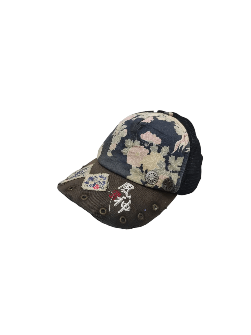 Japanese Brand SUKAJAN JAPANESE ART VINTAGE TRUCKER CAP Size ONE SIZE - 1 Thumbnail
