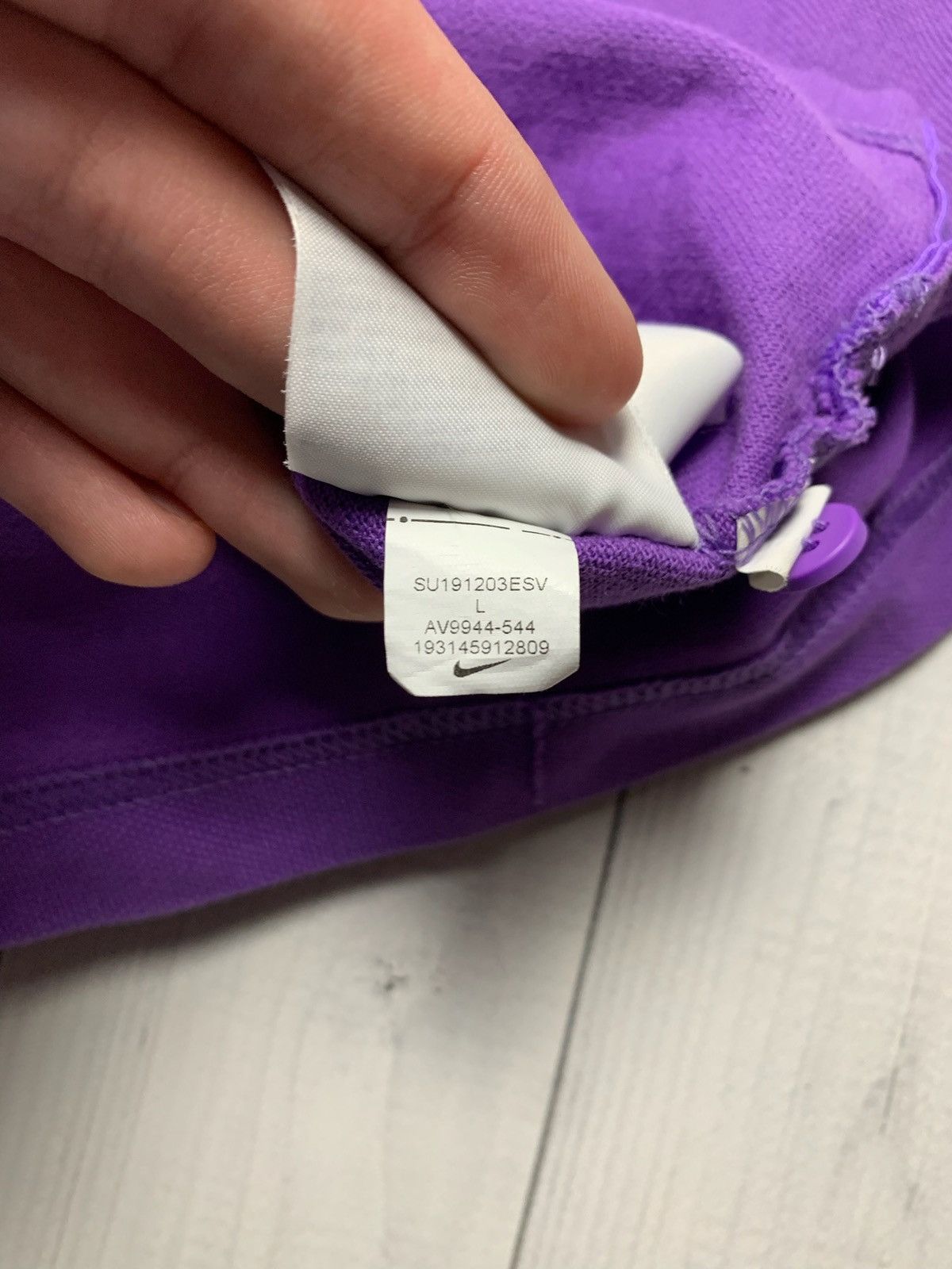 Nike × Vintage Nike purple soccer polo Tottenham spurs logo size M/L Size US L / EU 52-54 / 3 - 7 Thumbnail
