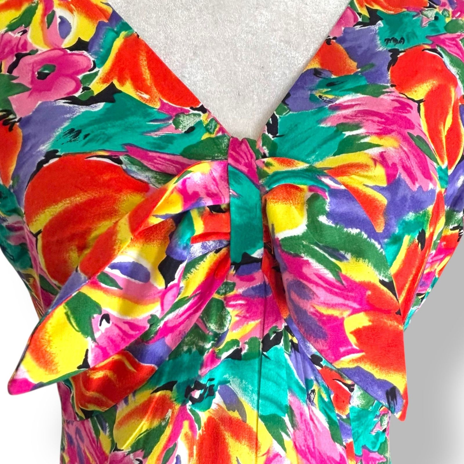 Vintage Vintage Jessica Howard Petite Floral Wiggle Dress Size 4 Size XS / US 0-2 / IT 36-38 - 7 Thumbnail