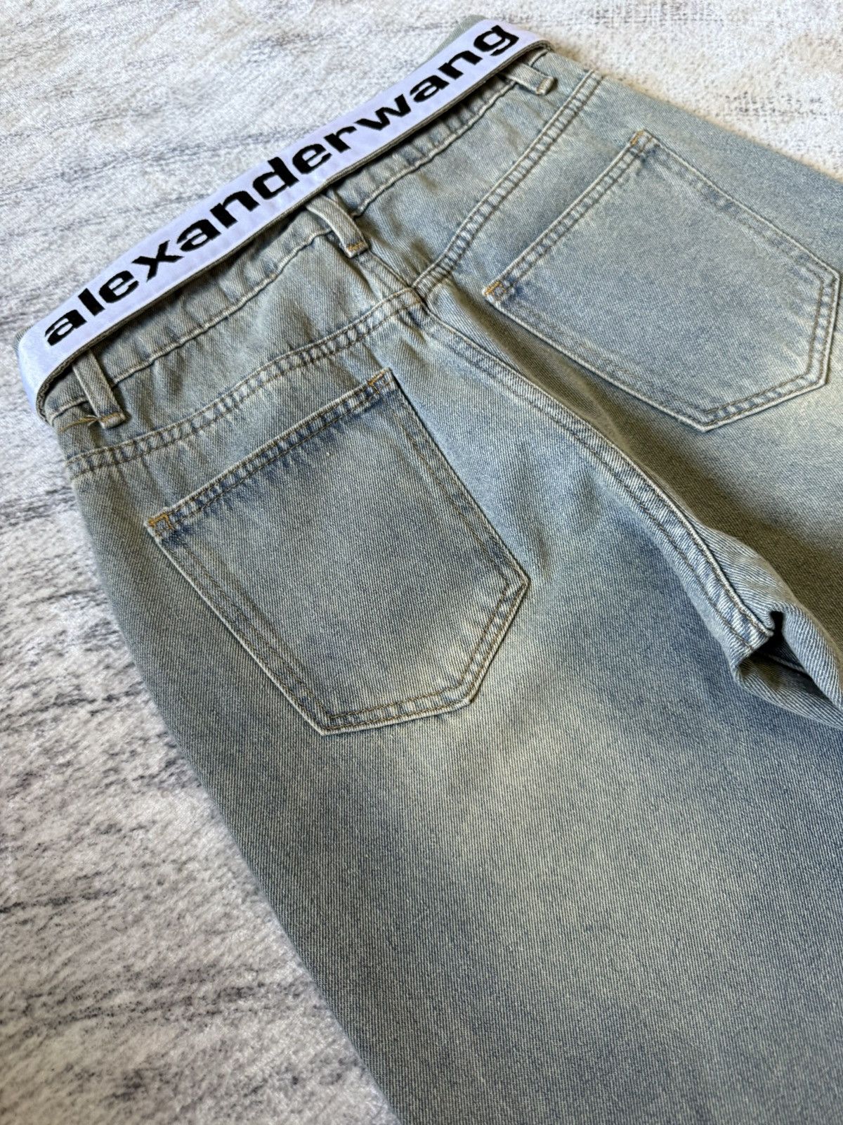 Alexander Wang Alexander Wang Trompe L’oeil Collar Waist Baggy Loose Jeans Size US 27 - 15 Thumbnail