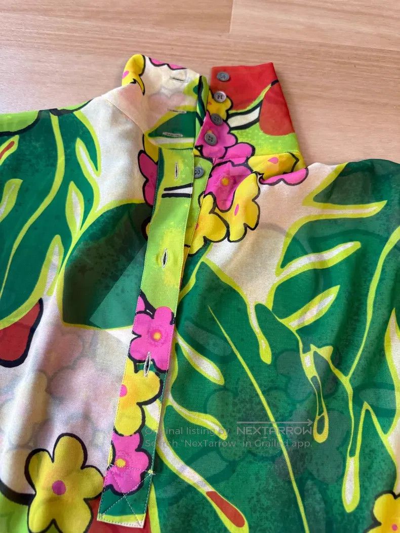 Dries Van Noten Dries Van Noten Print Stand Collar Shirt Size M / US 6-8 / IT 42-44 - 5 Thumbnail