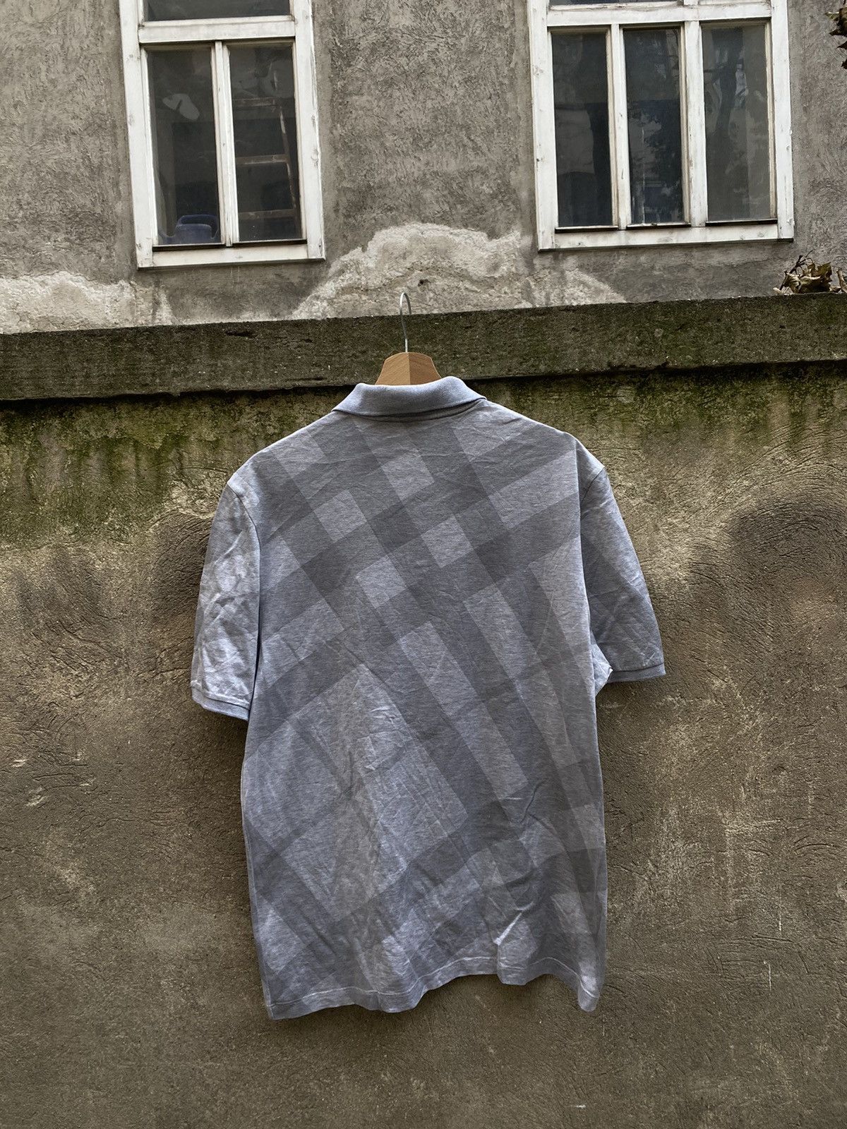 Burberry Burberry Nova Check Oveprinted Polo T-Shirt Size US L / EU 52-54 / 3 - 9 Thumbnail