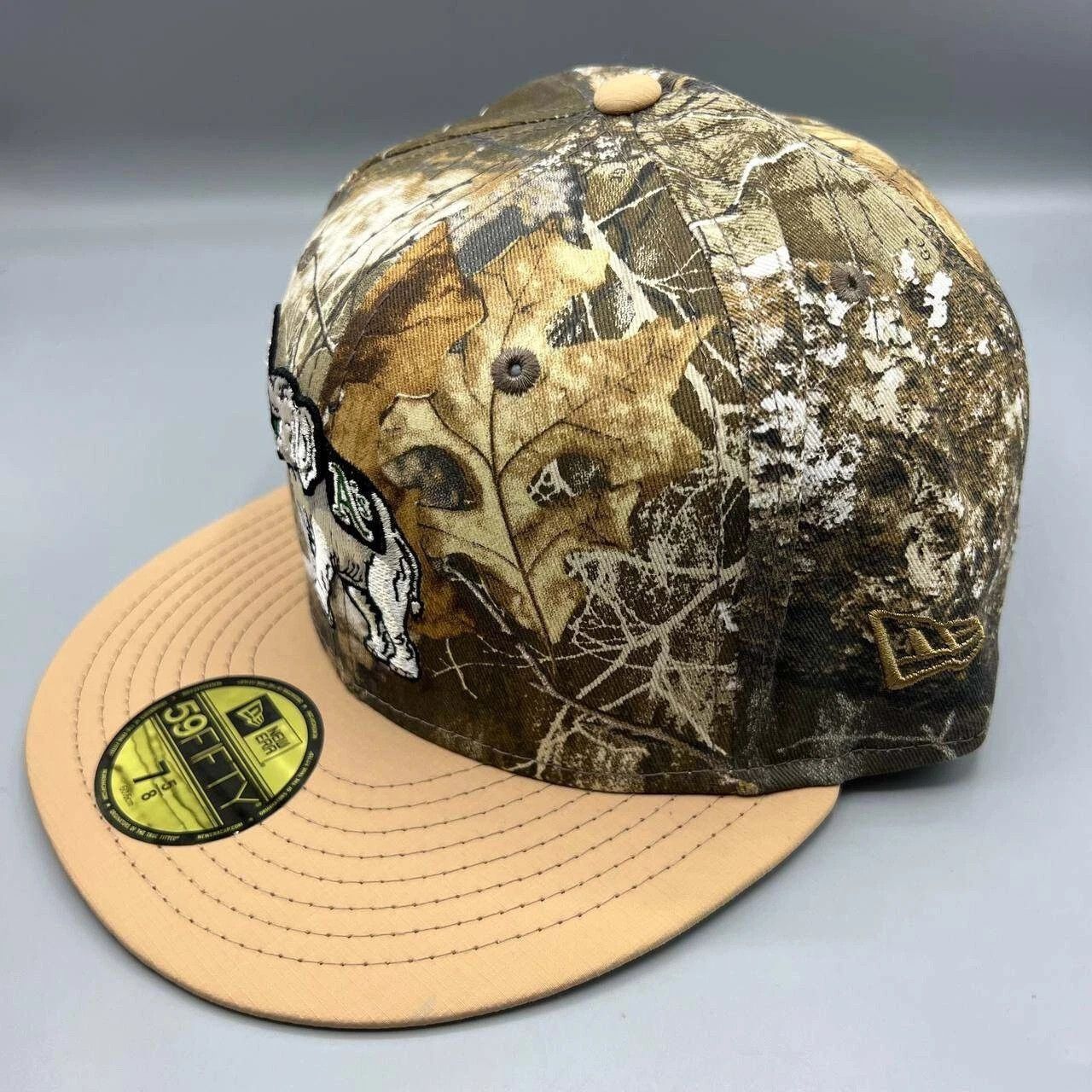New Era Oakland Athletics Hat Men 7 5/8 Realtree Camo Fitted Cap Size ONE SIZE - 7 Thumbnail