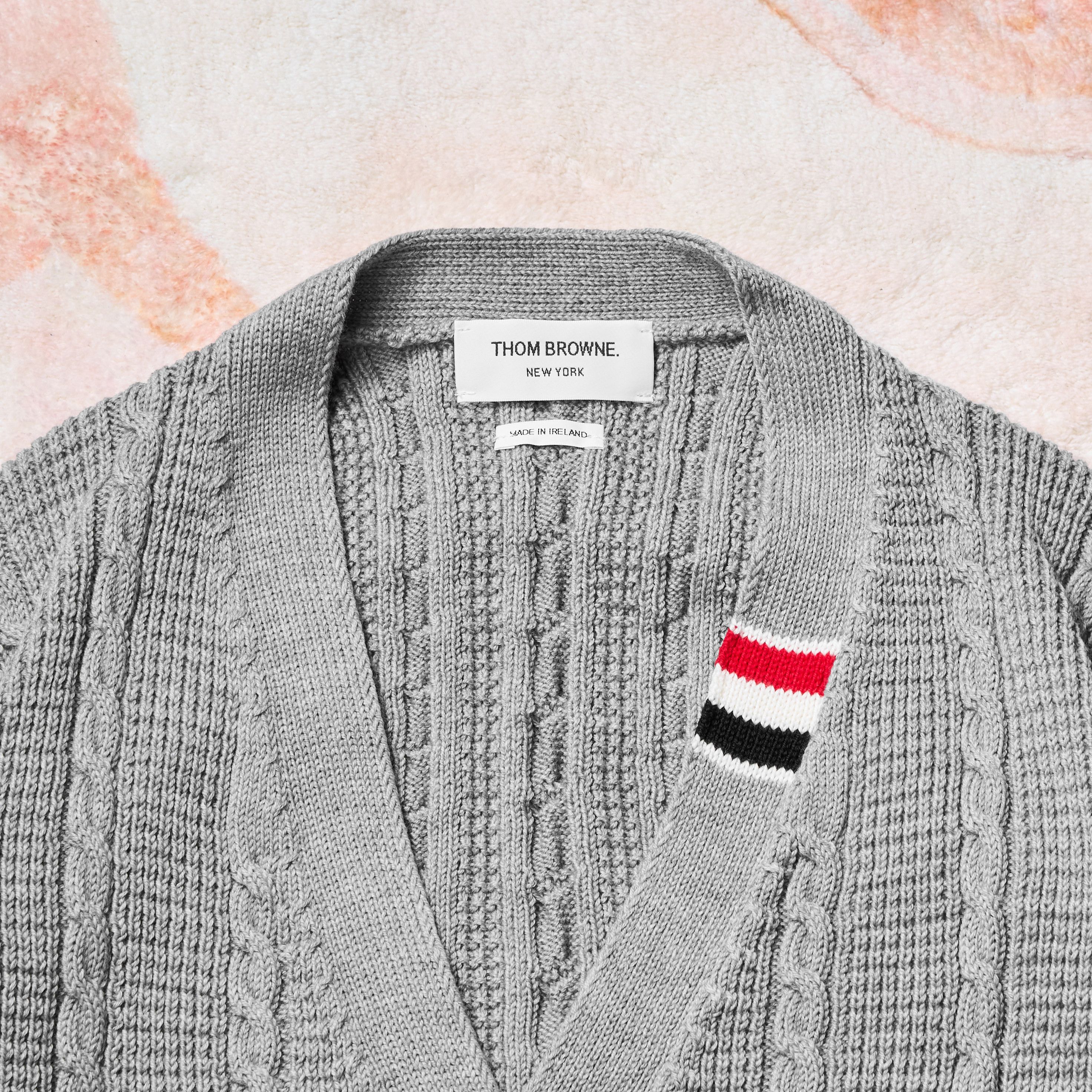 Thom Browne THOM BROWNE Cable Stitch Cardigan Size US L / EU 52-54 / 3 - 2 Thumbnail