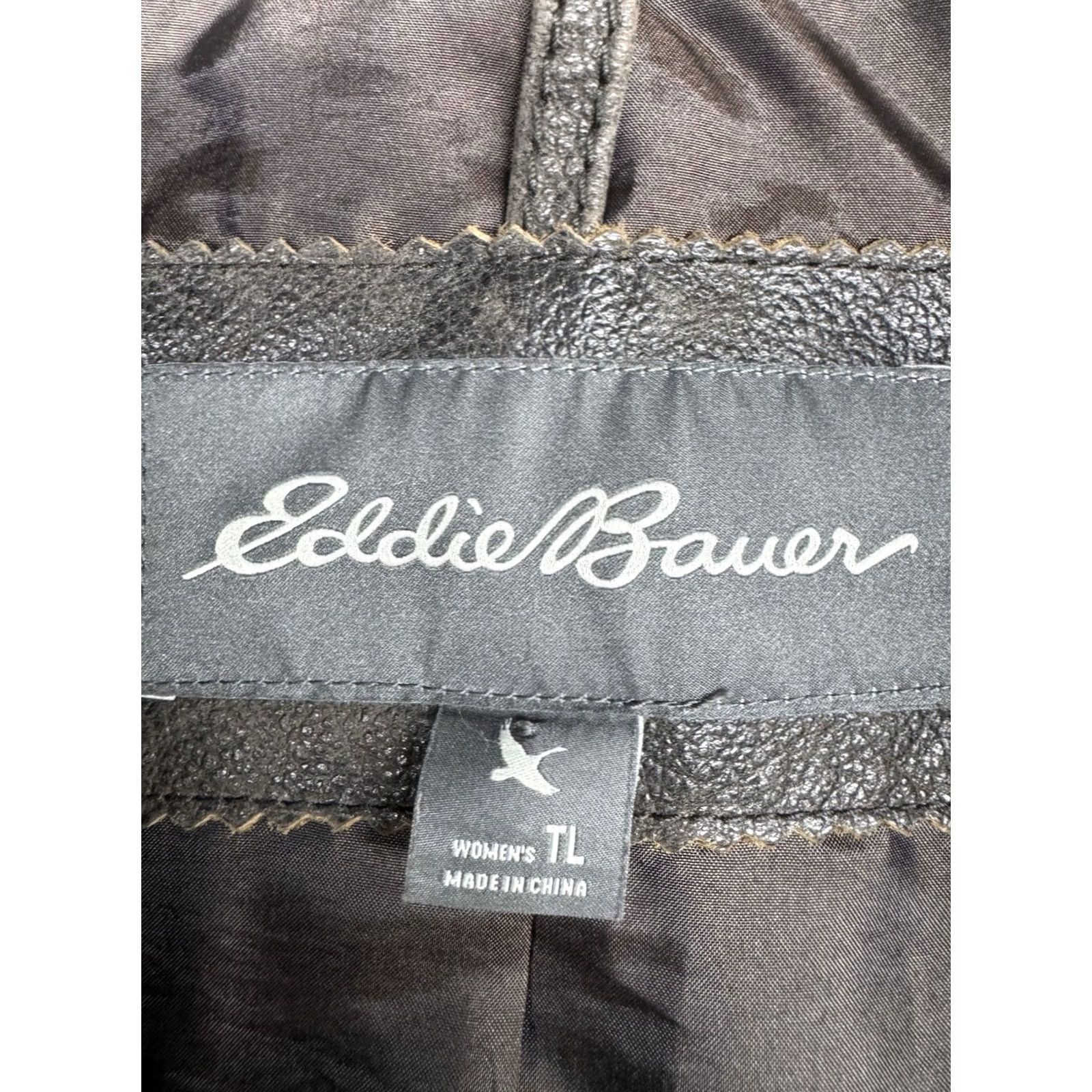 Eddie Bauer Eddie Bauer Jacket Brown Buffalo Leather Full Zip Adjustable Waist Women’s L Tall Size L / US 10 / IT 46 - 3 Thumbnail
